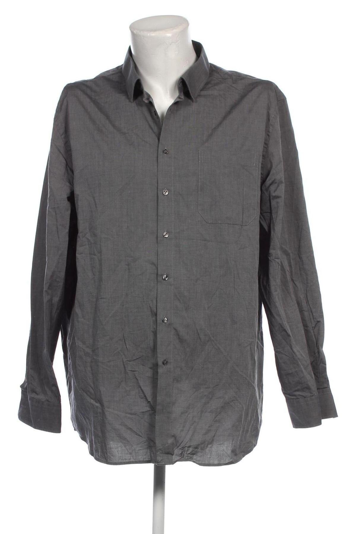 Ανδρικό πουκάμισο Canda, Μέγεθος XXL, Χρώμα Γκρί, Τιμή 7,18 €