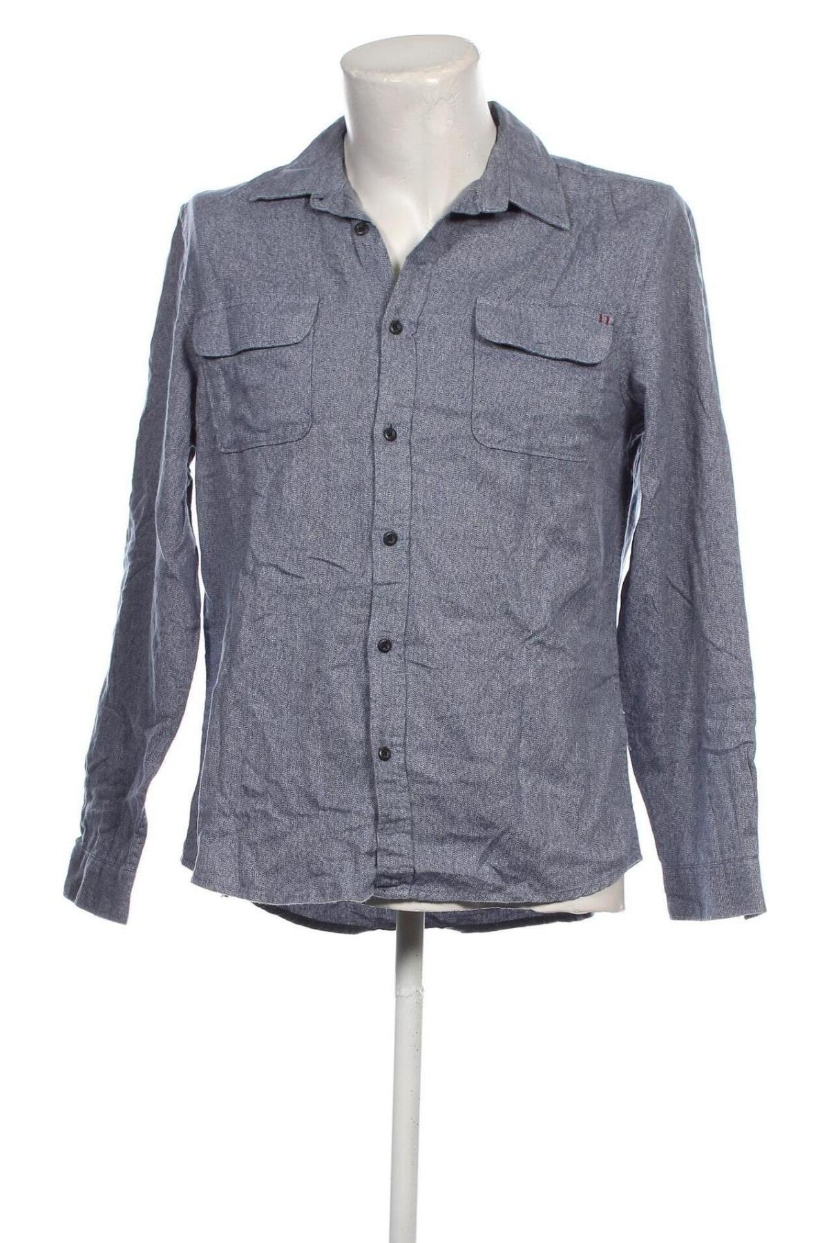 Ανδρικό πουκάμισο Clockhouse, Μέγεθος L, Χρώμα Μπλέ, Τιμή 7,18 €
