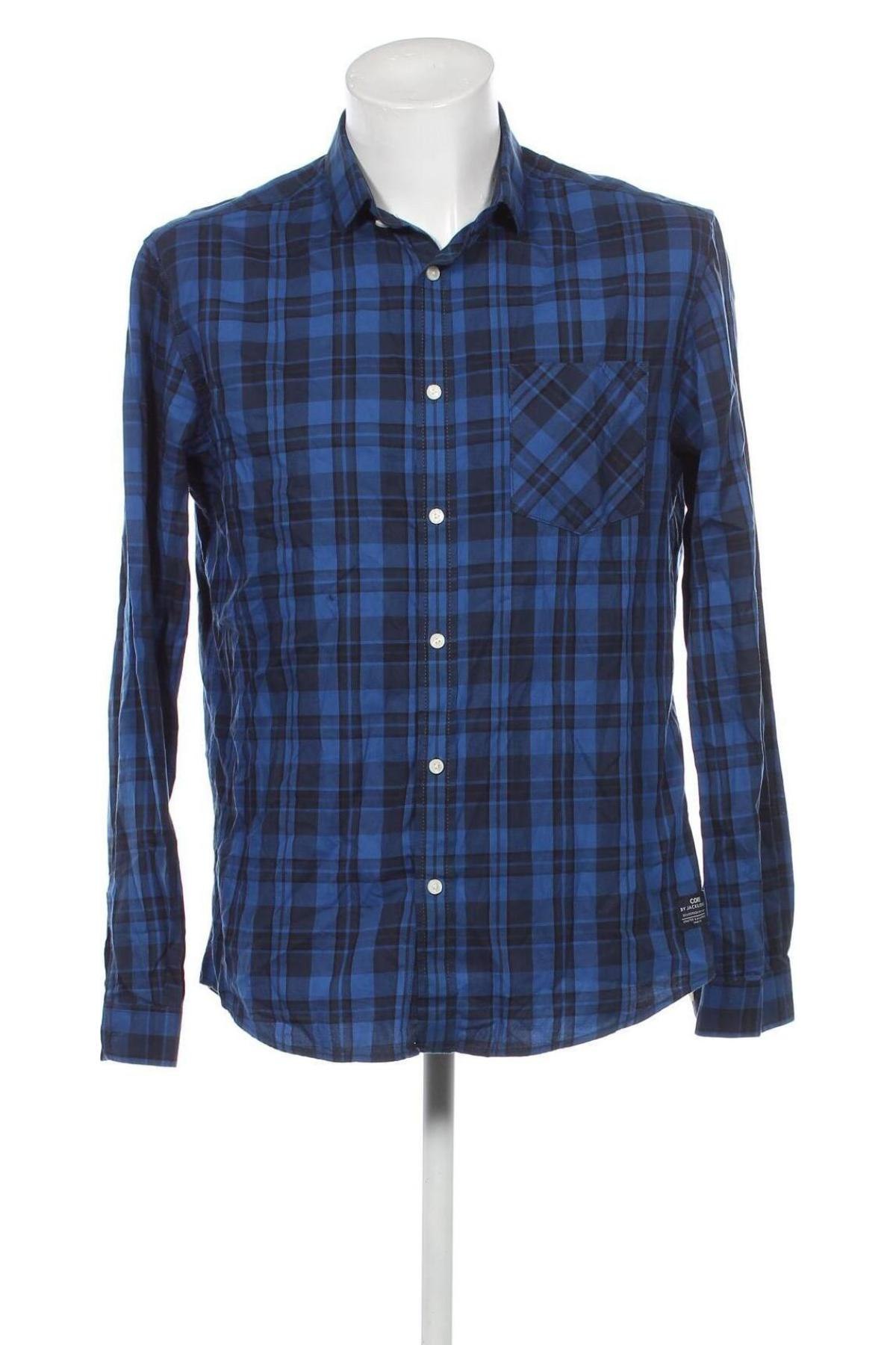 Pánská košile  Core By Jack & Jones, Velikost XL, Barva Modrá, Cena  217,00 Kč