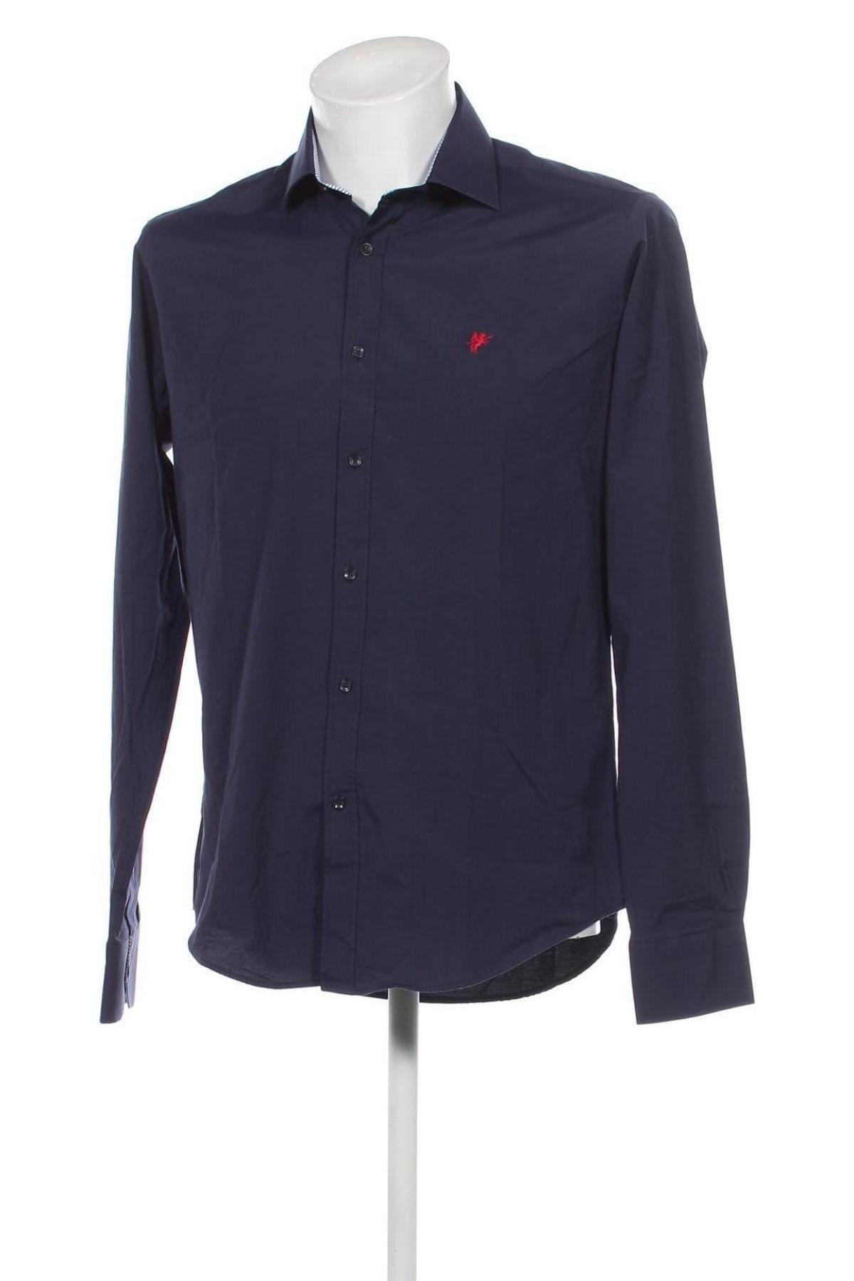 Ανδρικό πουκάμισο Denim Culture, Μέγεθος M, Χρώμα Μπλέ, Τιμή 15,88 €