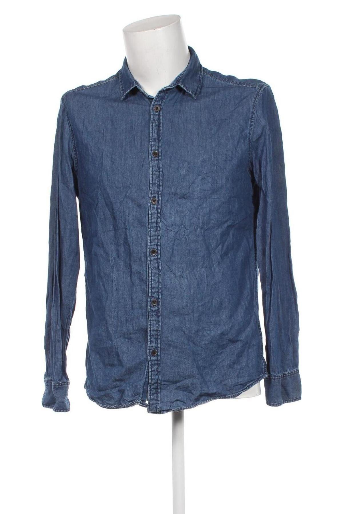 Ανδρικό πουκάμισο Esprit, Μέγεθος L, Χρώμα Μπλέ, Τιμή 8,41 €