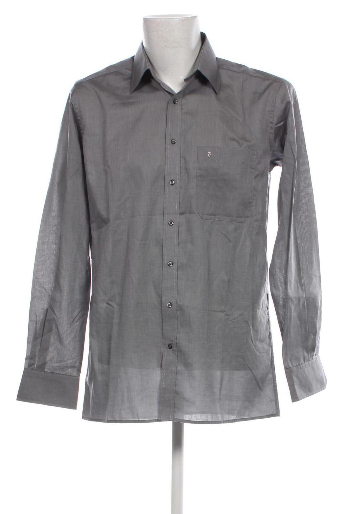 Herrenhemd Eterna, Größe M, Farbe Grau, Preis 15,31 €