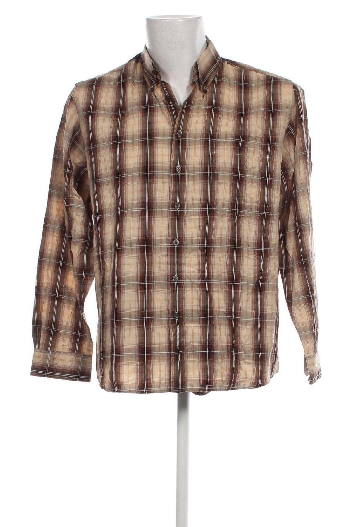 Ανδρικό πουκάμισο Explorer, Μέγεθος L, Χρώμα  Μπέζ, Τιμή 4,66 €