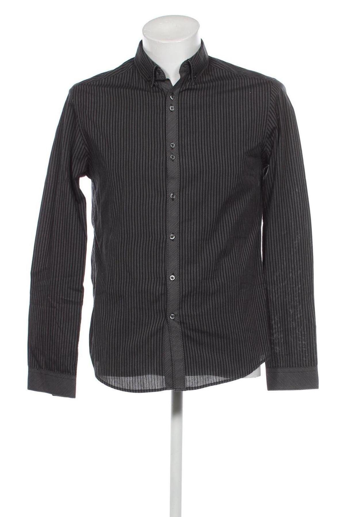 Herrenhemd F&F, Größe S, Farbe Grau, Preis 7,56 €