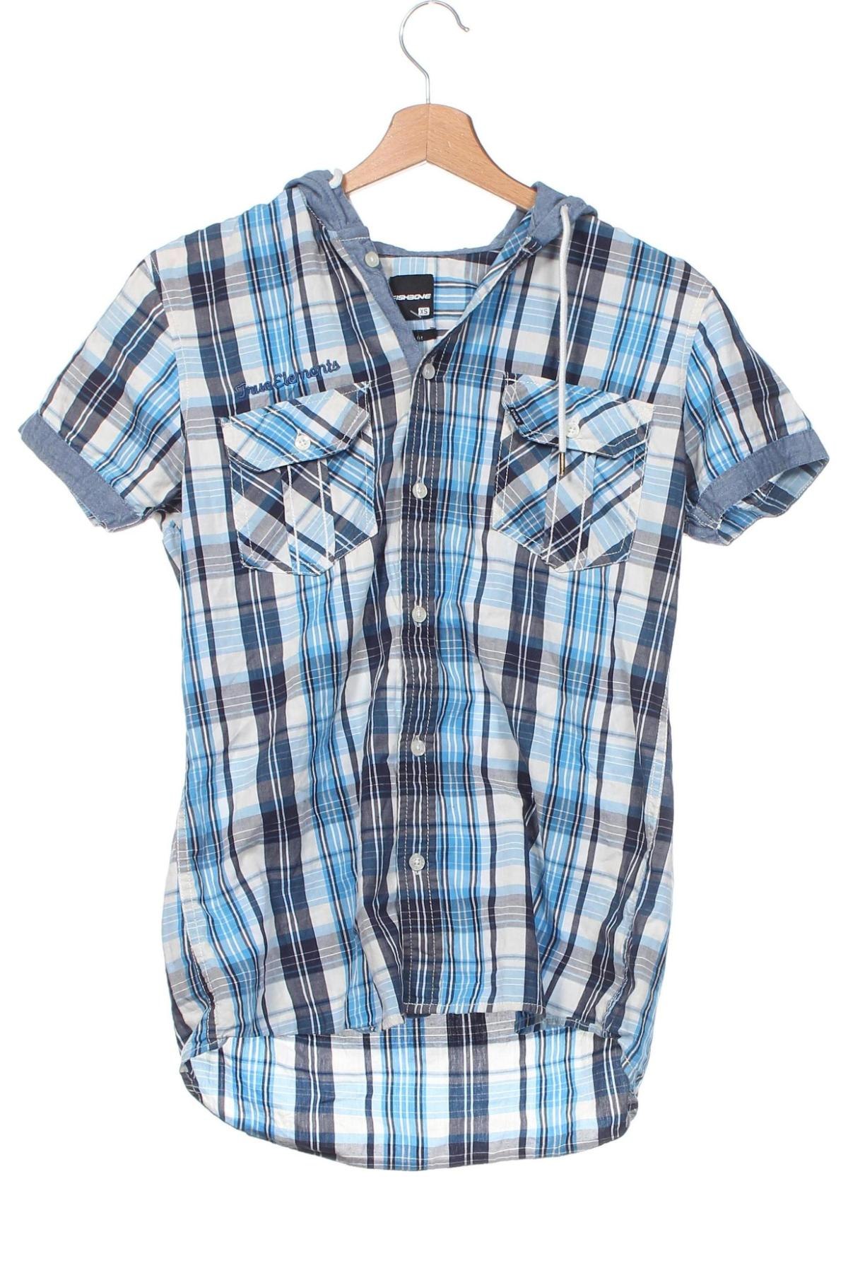 Ανδρικό πουκάμισο Fishbone, Μέγεθος XS, Χρώμα Μπλέ, Τιμή 7,56 €