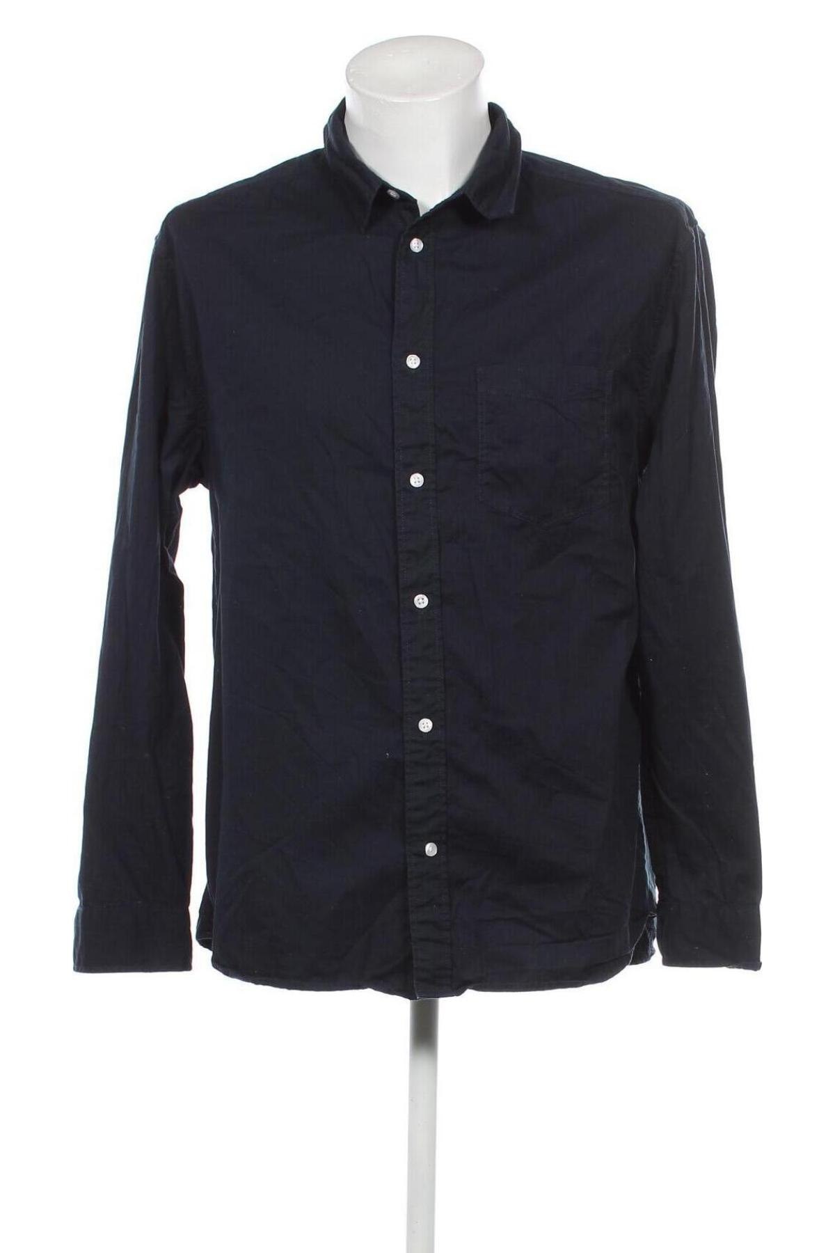 Ανδρικό πουκάμισο H&M Divided, Μέγεθος L, Χρώμα Μπλέ, Τιμή 7,56 €
