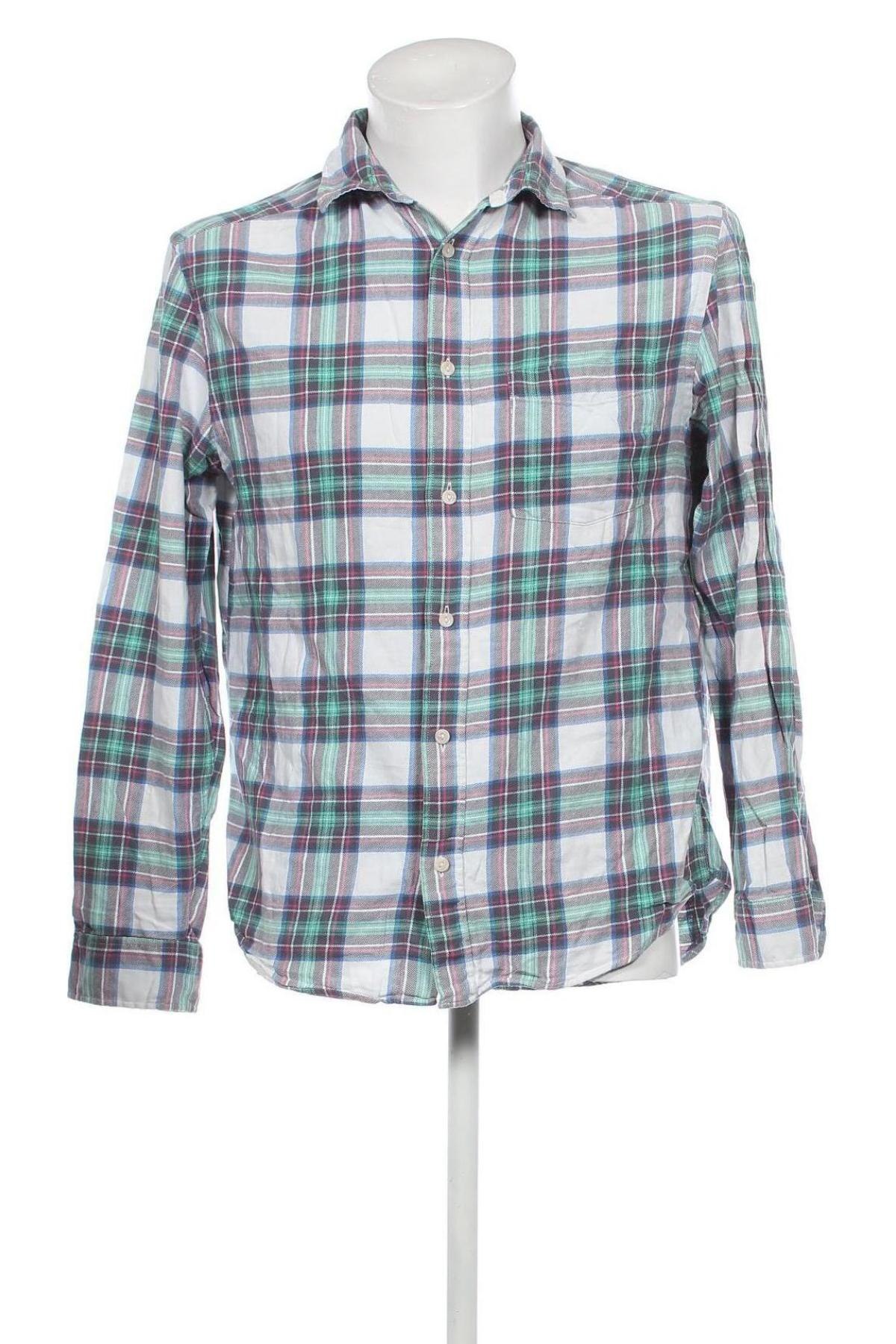 Ανδρικό πουκάμισο H&M L.O.G.G., Μέγεθος M, Χρώμα Πολύχρωμο, Τιμή 2,99 €