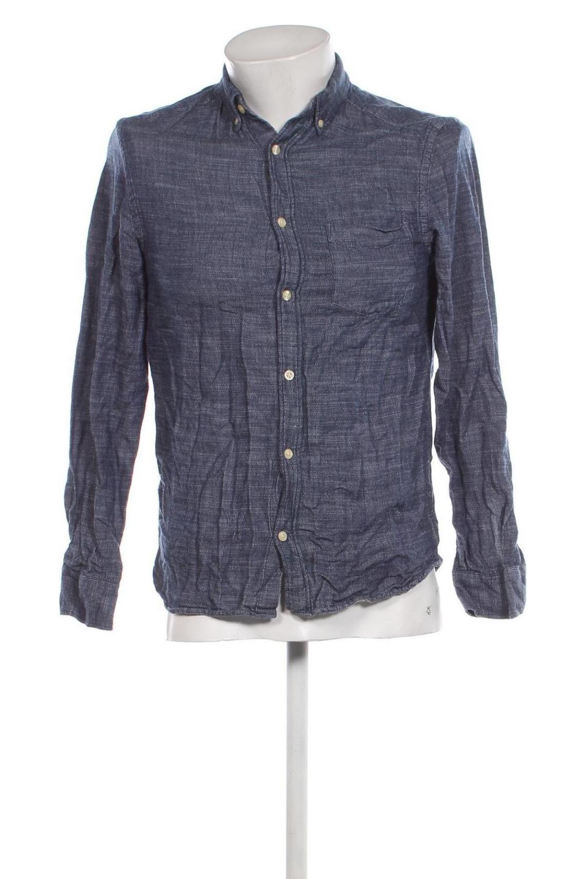Ανδρικό πουκάμισο H&M L.O.G.G., Μέγεθος S, Χρώμα Μπλέ, Τιμή 7,57 €