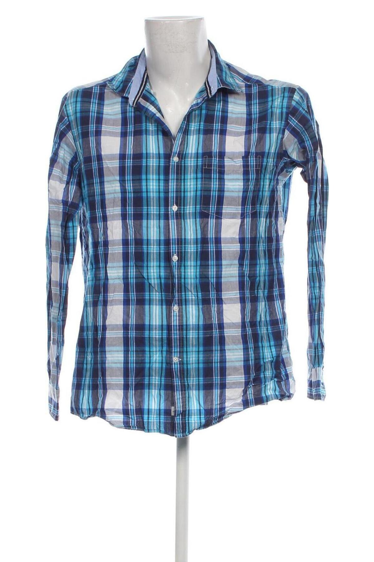 Ανδρικό πουκάμισο Hand Crafted, Μέγεθος L, Χρώμα Πολύχρωμο, Τιμή 4,66 €