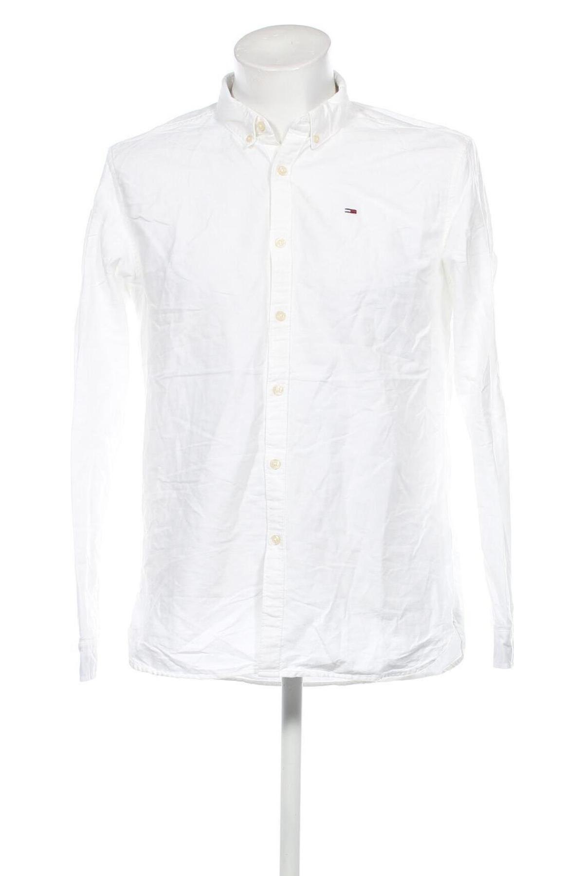Мъжка риза Hilfiger Denim, Размер L, Цвят Бял, Цена 41,25 лв.