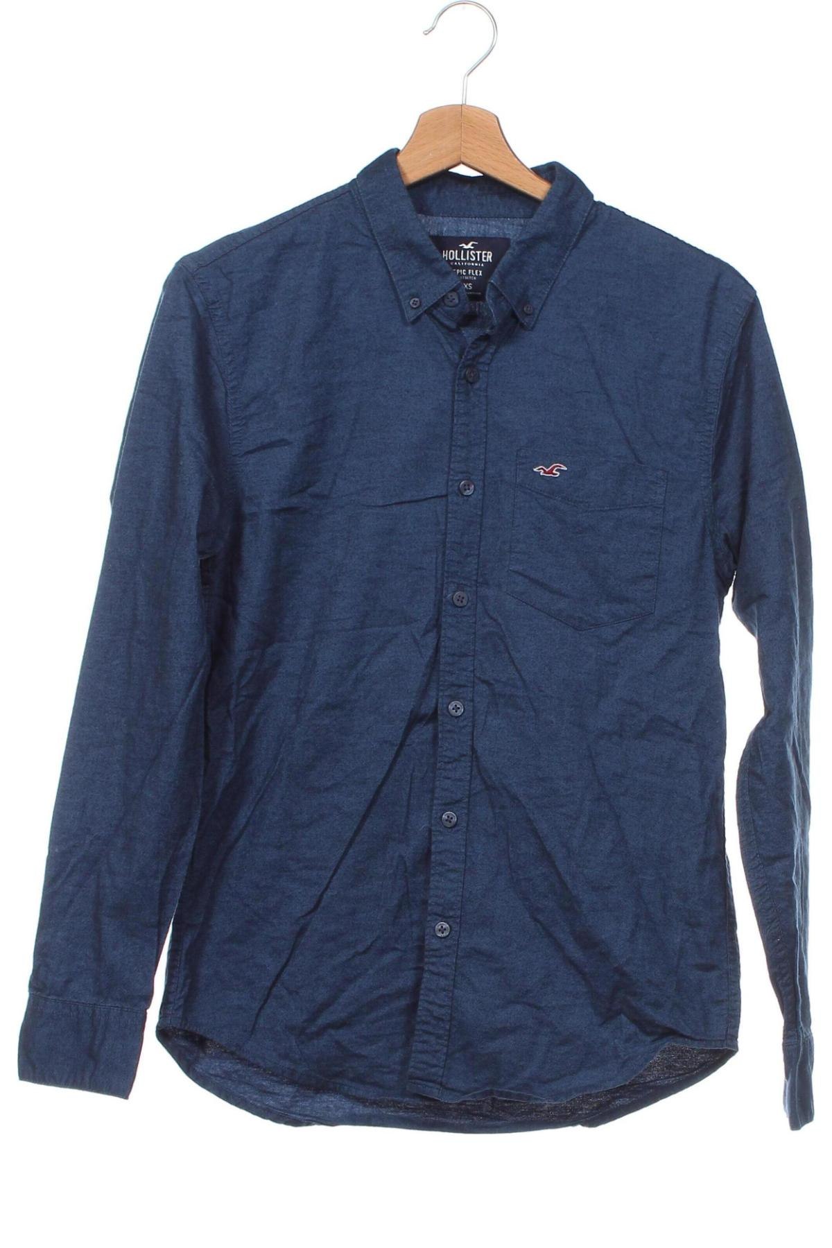 Herrenhemd Hollister, Größe XS, Farbe Blau, Preis 9,99 €