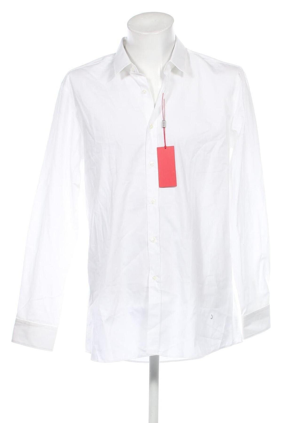 Ανδρικό πουκάμισο Hugo Boss, Μέγεθος XXL, Χρώμα Λευκό, Τιμή 94,64 €