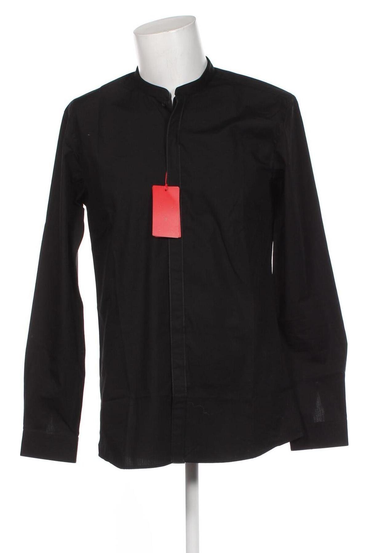 Ανδρικό πουκάμισο Hugo Boss, Μέγεθος S, Χρώμα Μαύρο, Τιμή 50,10 €