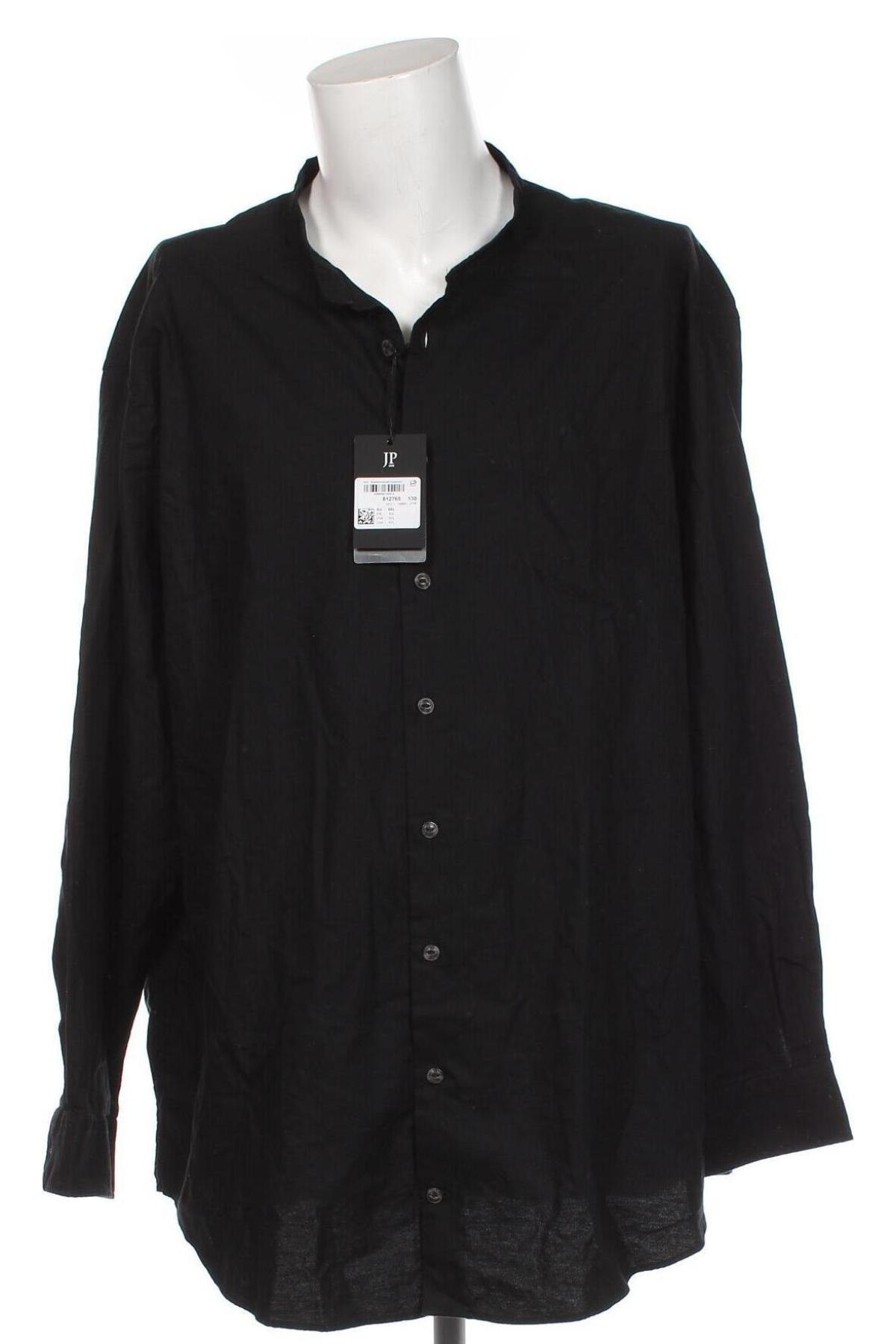 Ανδρικό πουκάμισο JP 1880, Μέγεθος 5XL, Χρώμα Μαύρο, Τιμή 29,77 €
