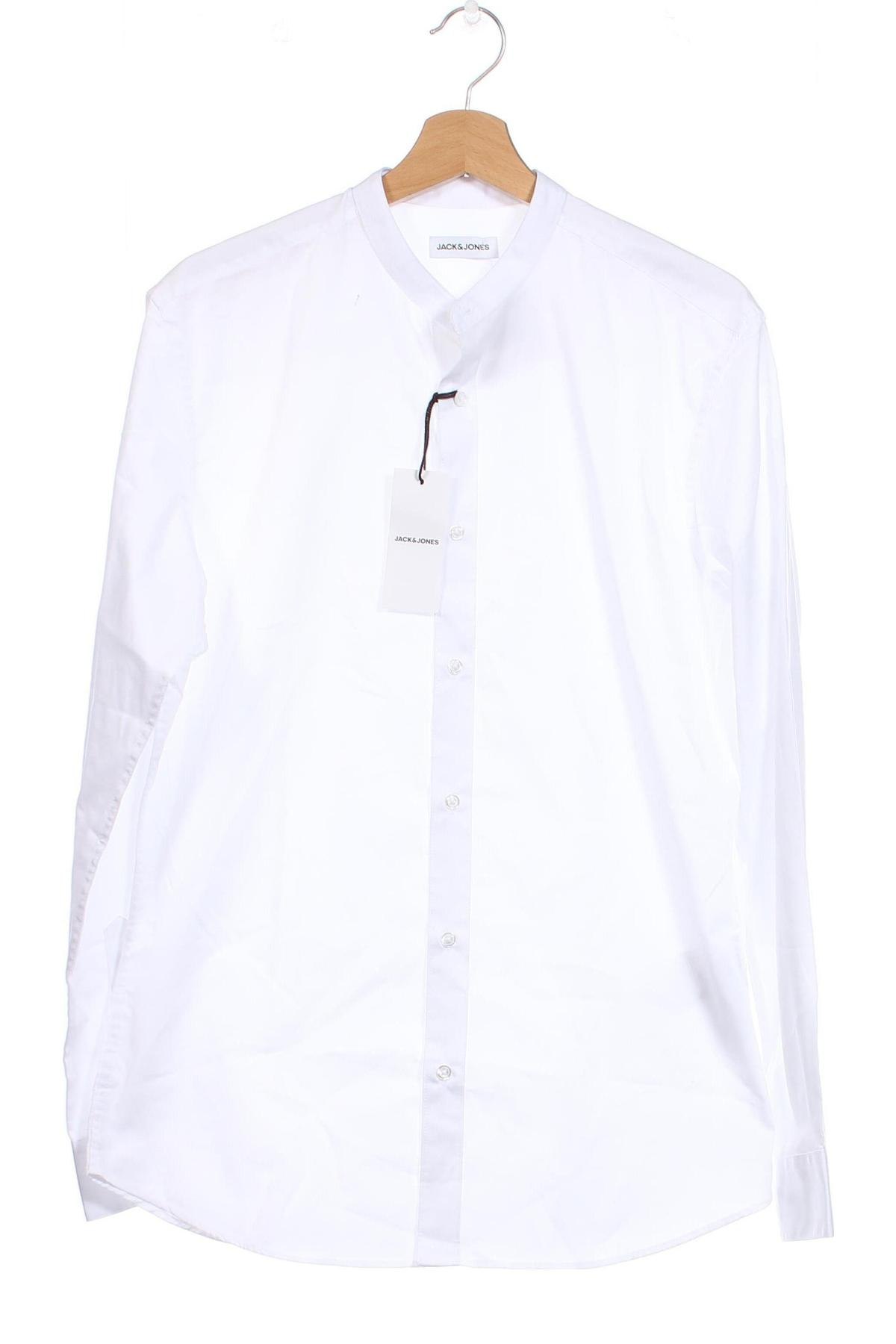 Herrenhemd Jack & Jones, Größe M, Farbe Weiß, Preis 21,14 €