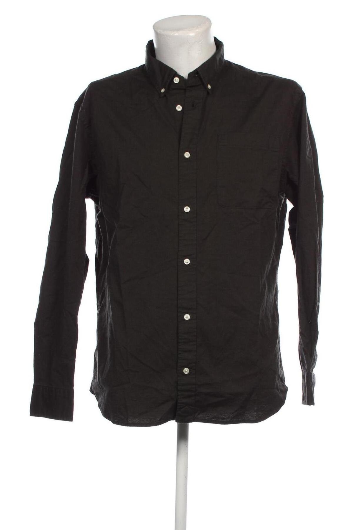 Ανδρικό πουκάμισο Jack & Jones, Μέγεθος XXL, Χρώμα Μαύρο, Τιμή 23,25 €