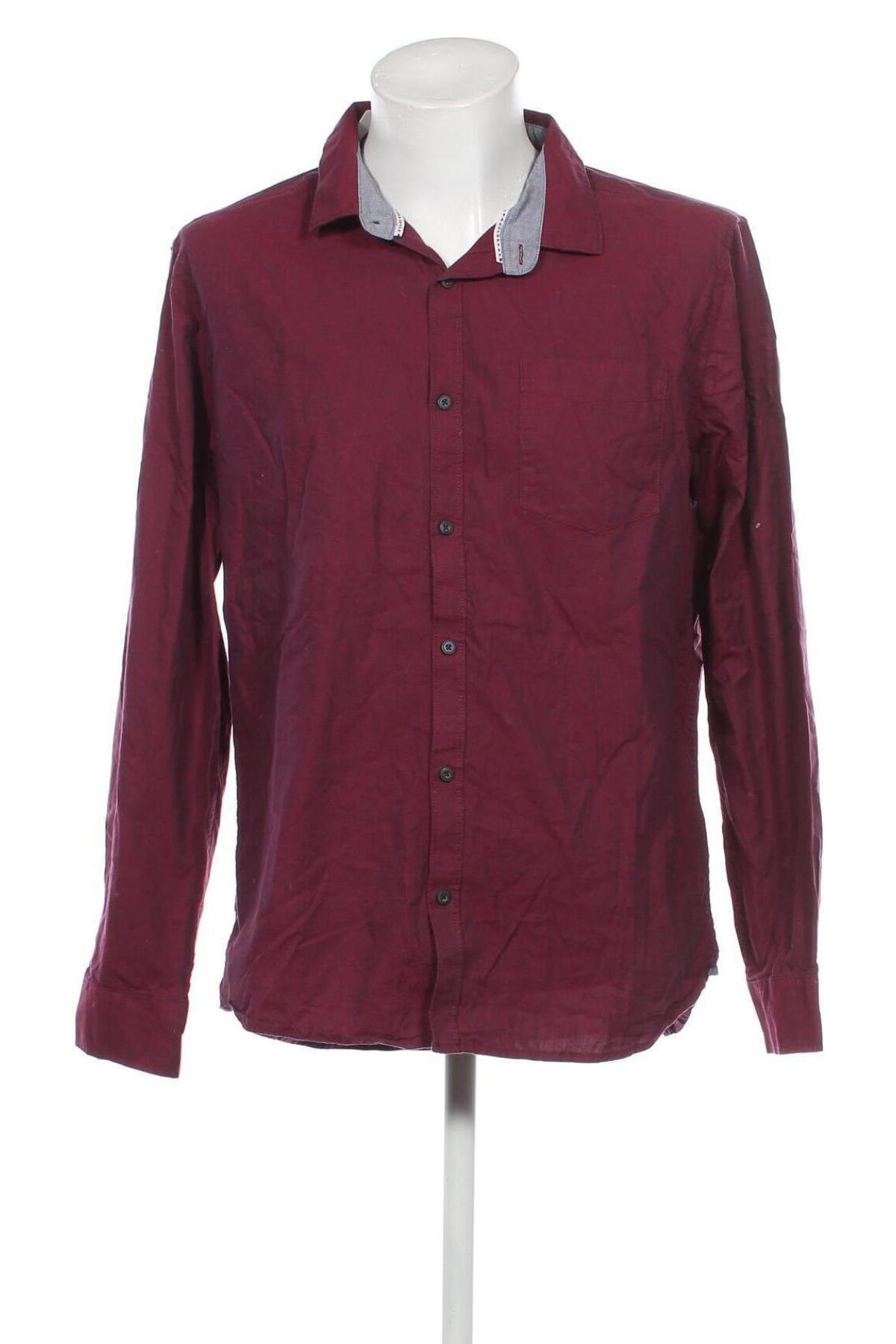 Herrenhemd Jean Pascale, Größe XL, Farbe Rot, Preis 9,08 €