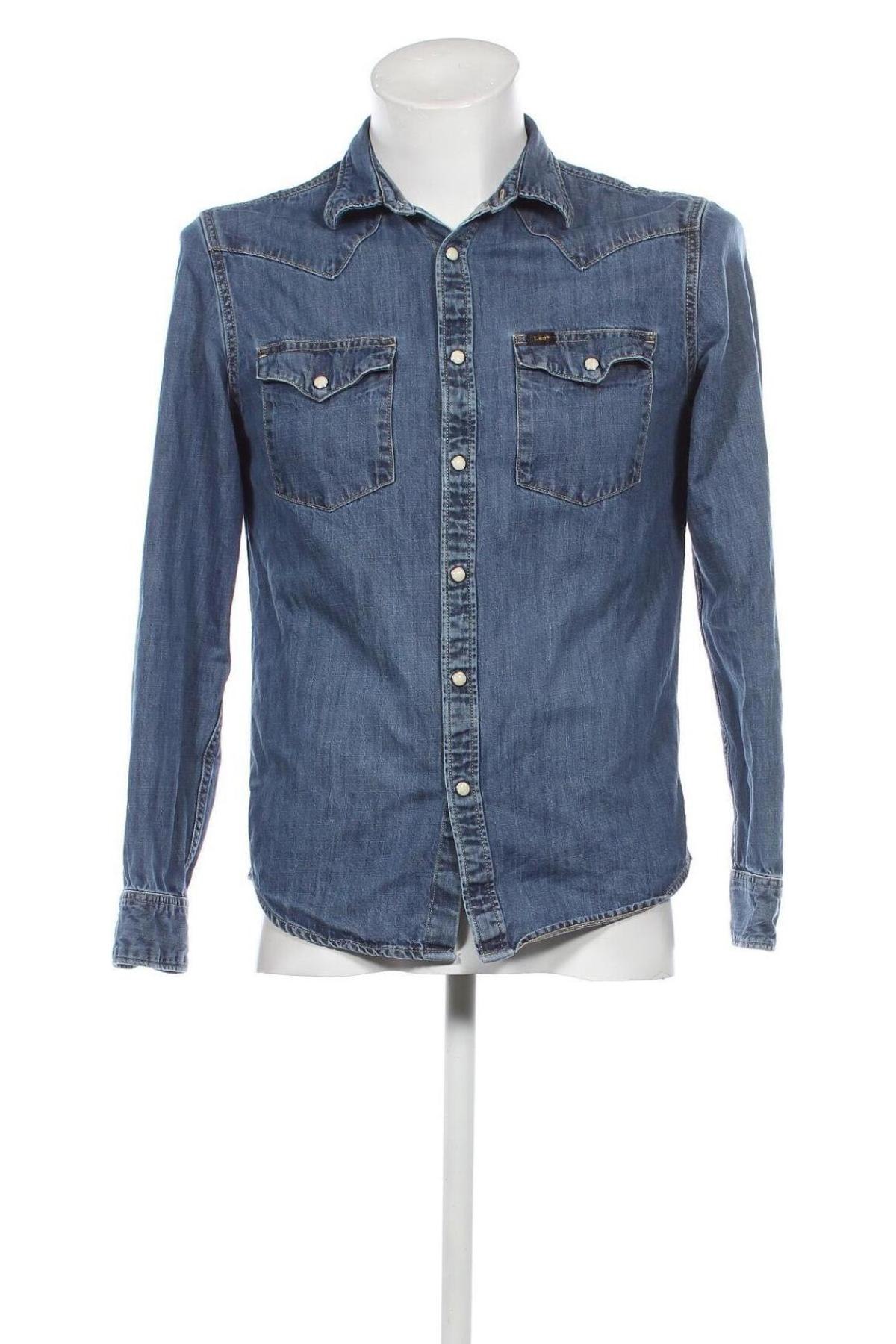 Ανδρικό πουκάμισο Lee, Μέγεθος M, Χρώμα Μπλέ, Τιμή 16,03 €