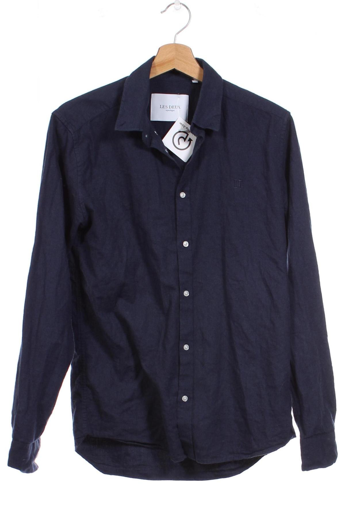 Ανδρικό πουκάμισο Les Deux, Μέγεθος S, Χρώμα Μπλέ, Τιμή 24,30 €