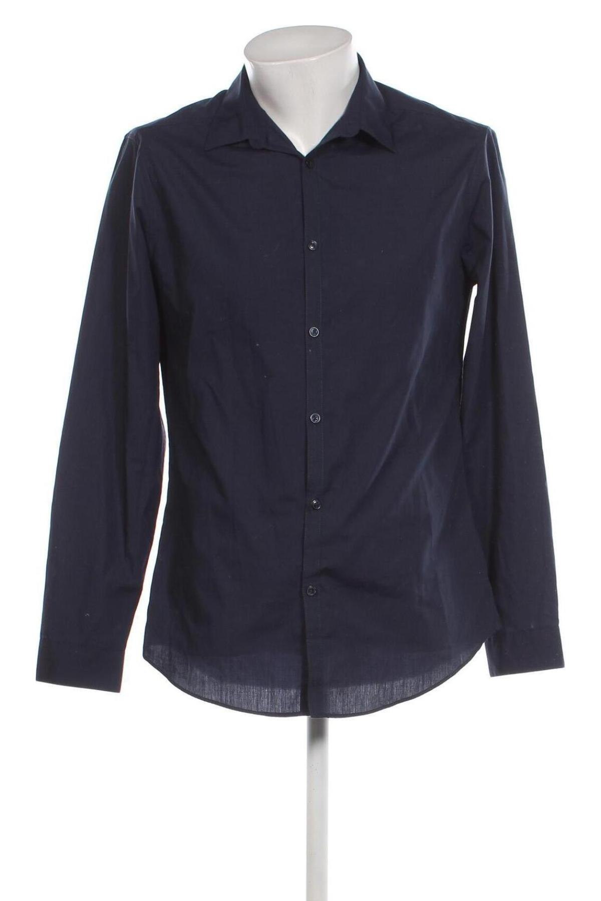 Herrenhemd New Look, Größe M, Farbe Blau, Preis 7,56 €