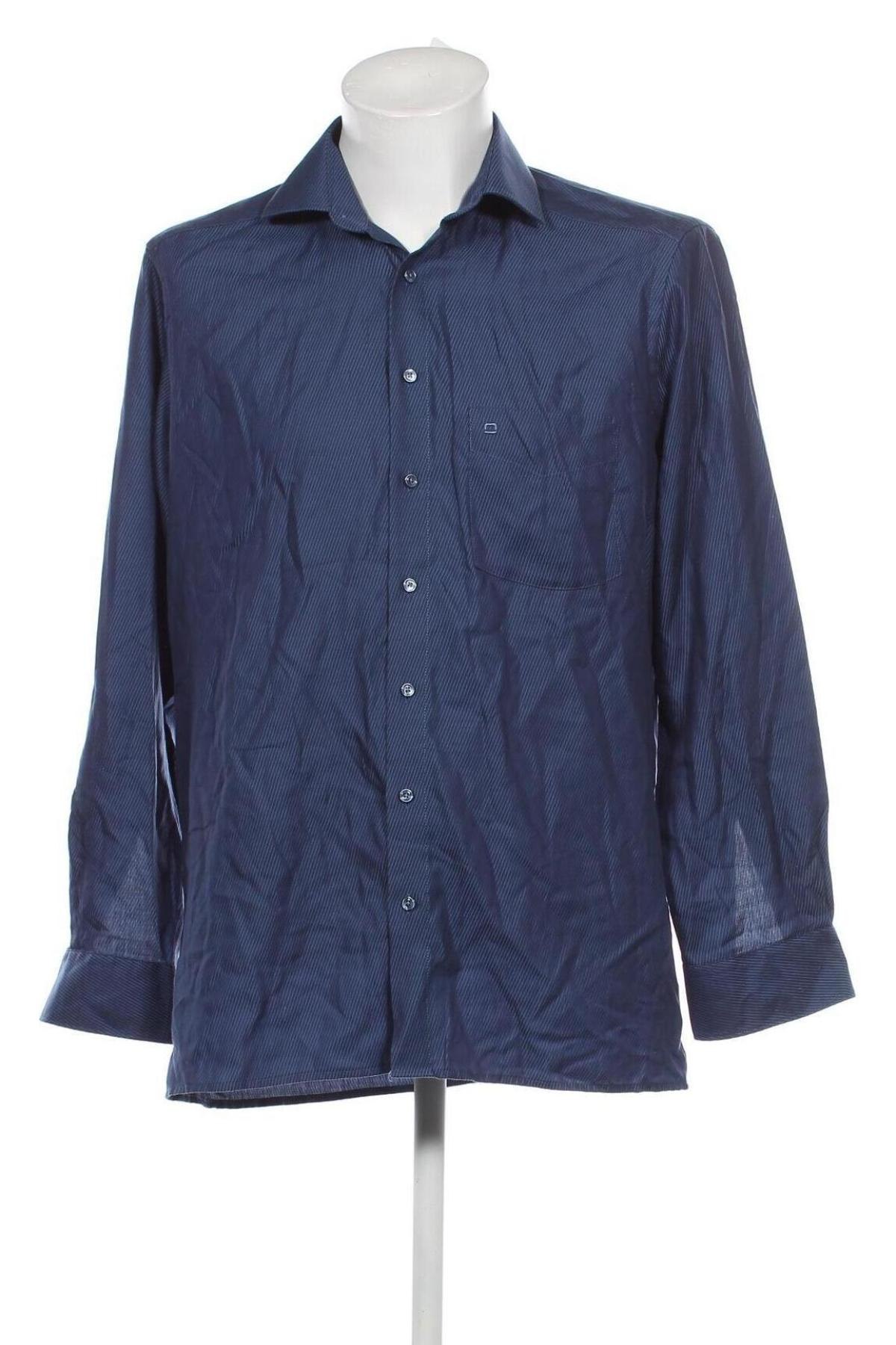 Ανδρικό πουκάμισο Olymp, Μέγεθος L, Χρώμα Μπλέ, Τιμή 13,61 €