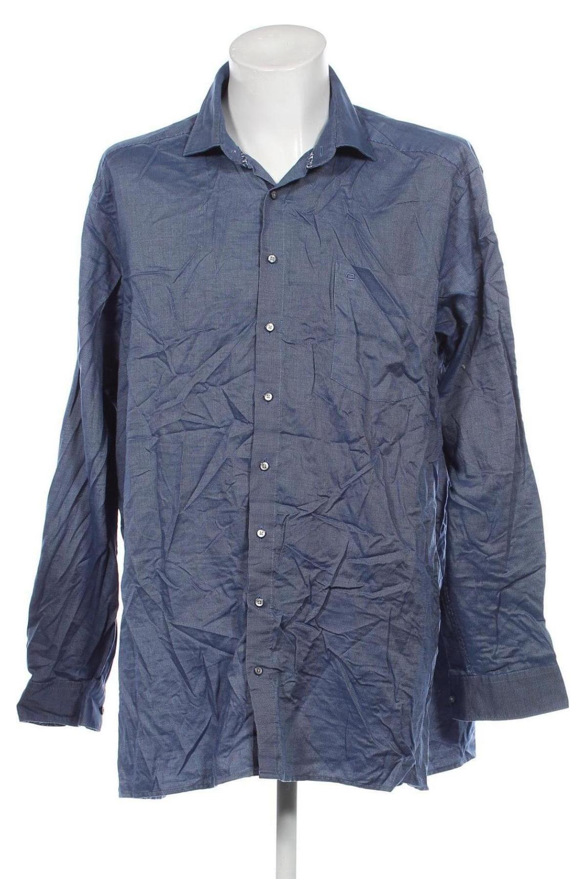 Ανδρικό πουκάμισο Olymp, Μέγεθος 3XL, Χρώμα Μπλέ, Τιμή 27,22 €