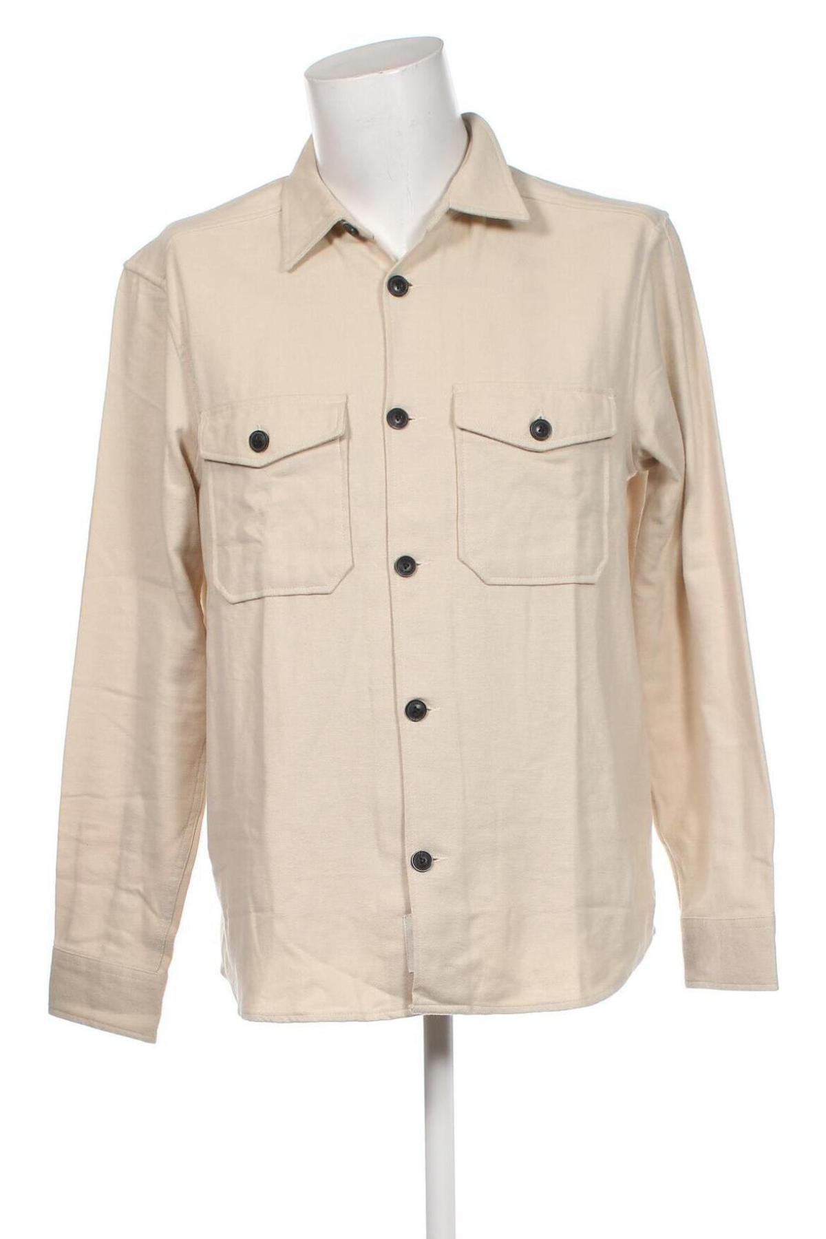 Herrenhemd Only & Sons, Größe L, Farbe Beige, Preis € 9,48