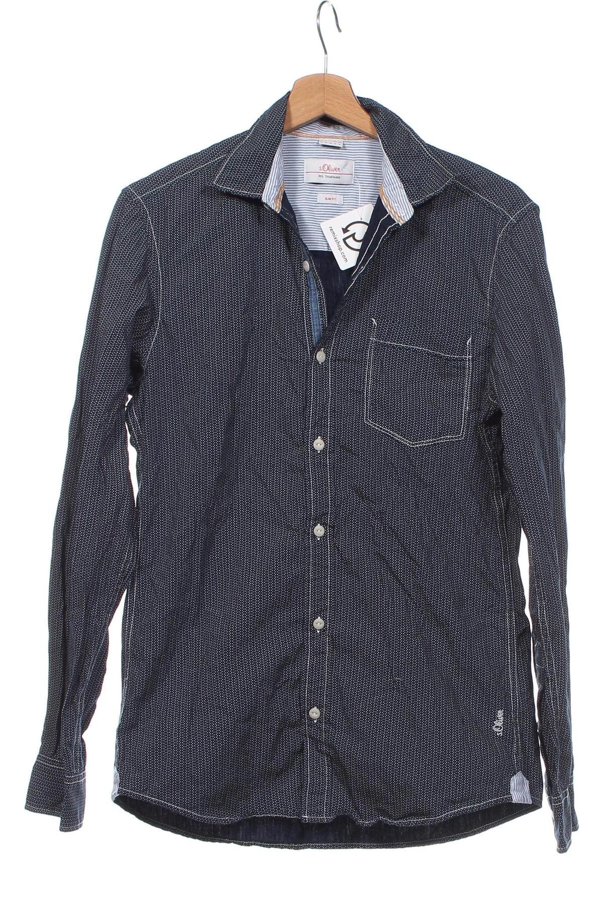 Pánská košile  S.Oliver, Velikost S, Barva Modrá, Cena  206,00 Kč