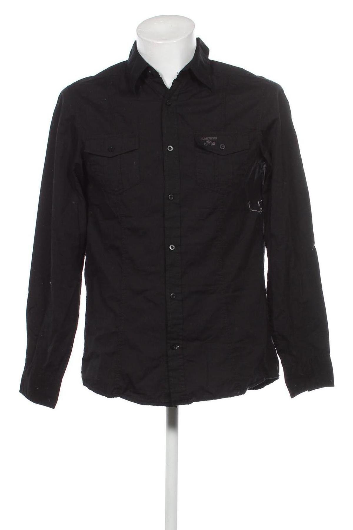 Ανδρικό πουκάμισο Southern, Μέγεθος S, Χρώμα Μαύρο, Τιμή 4,49 €