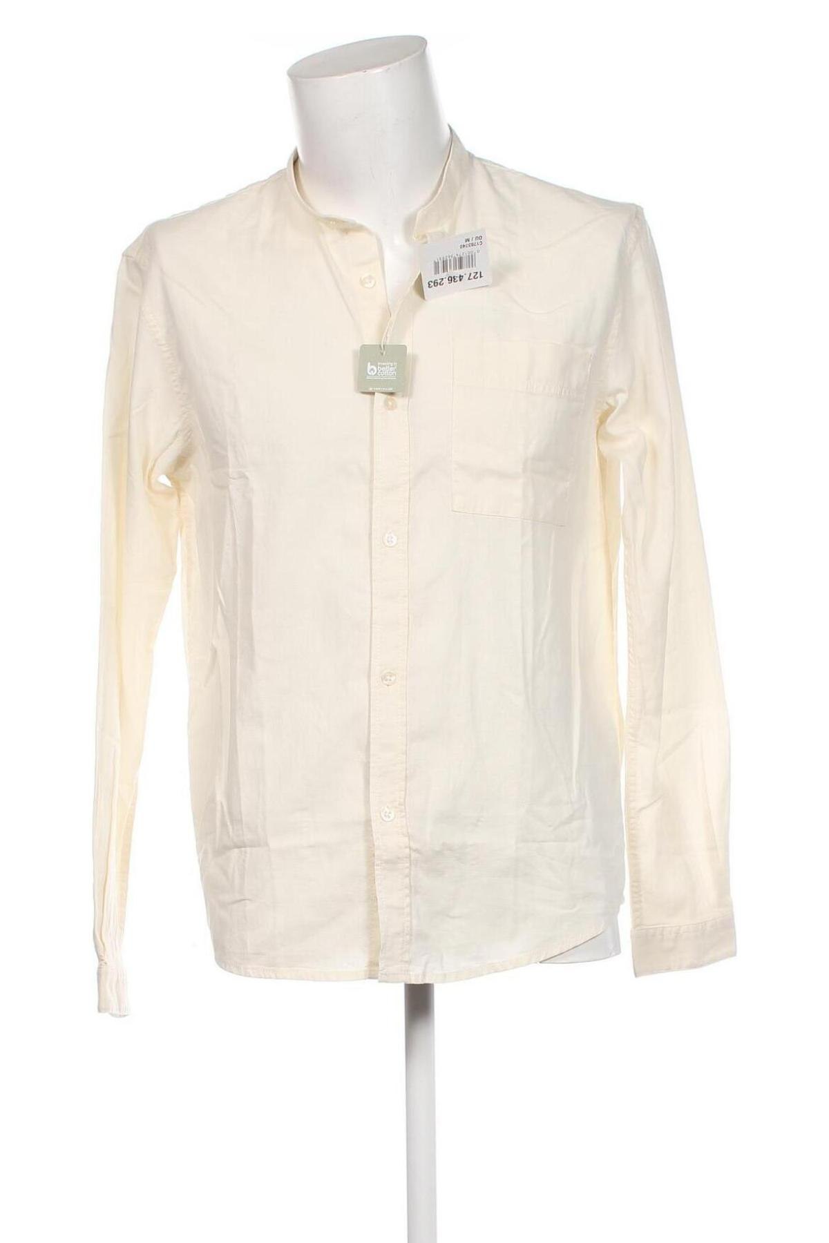 Мъжка риза Tom Tailor, Размер M, Цвят Екрю, Цена 77,00 лв.