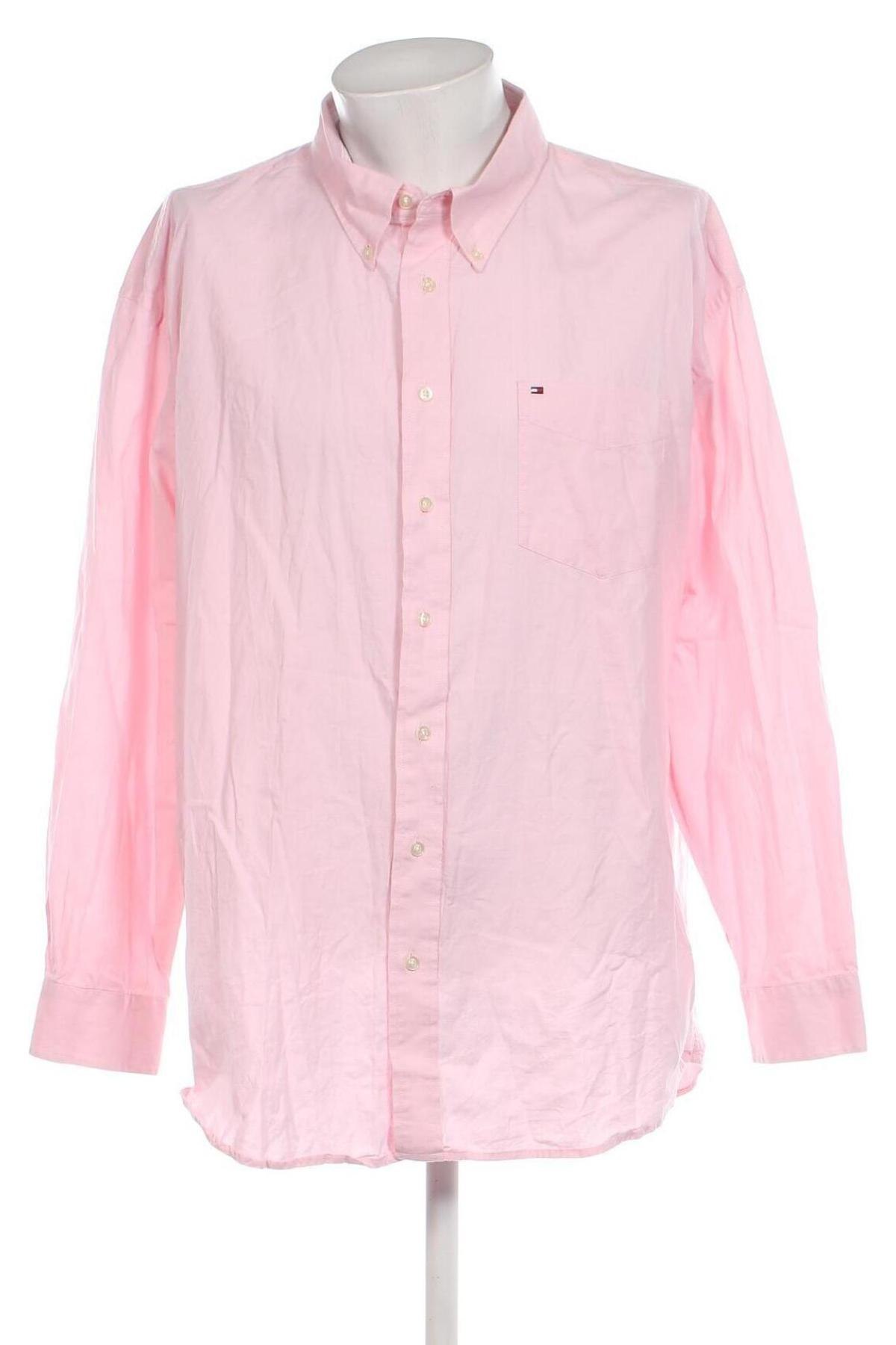 Herrenhemd Tommy Hilfiger, Größe XXL, Farbe Rosa, Preis 26,60 €