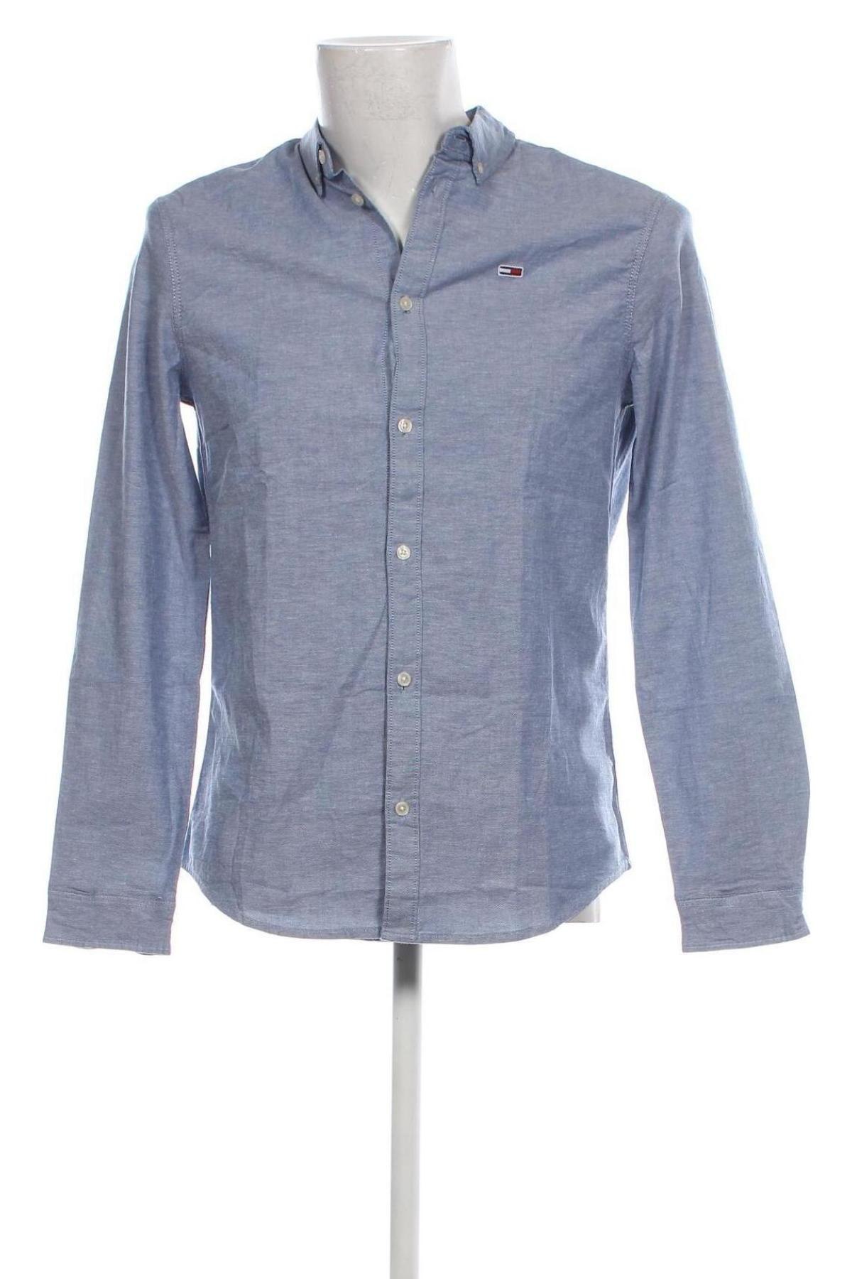 Herrenhemd Tommy Jeans, Größe M, Farbe Blau, Preis 41,50 €