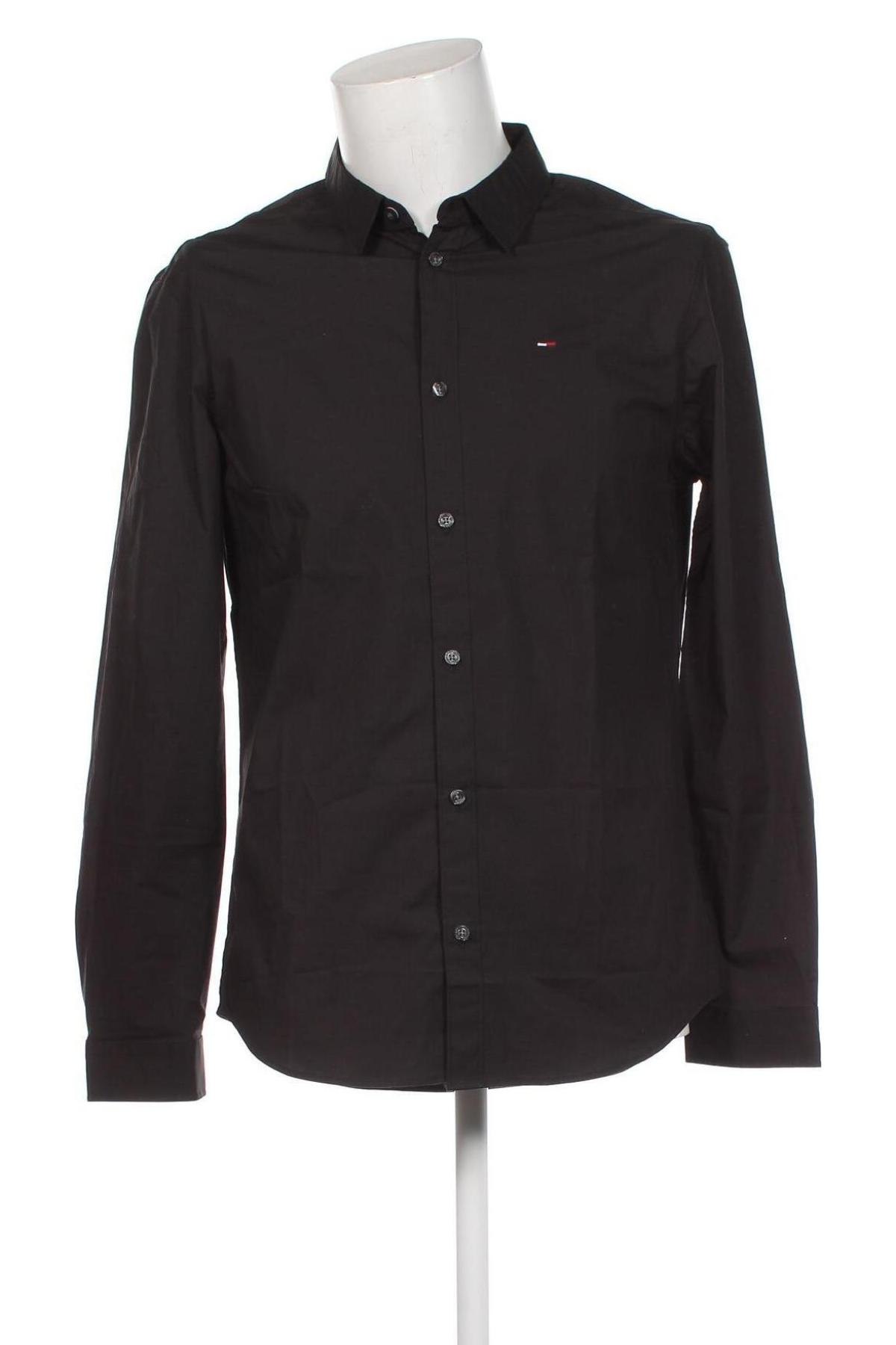 Ανδρικό πουκάμισο Tommy Jeans, Μέγεθος L, Χρώμα Γκρί, Τιμή 36,08 €