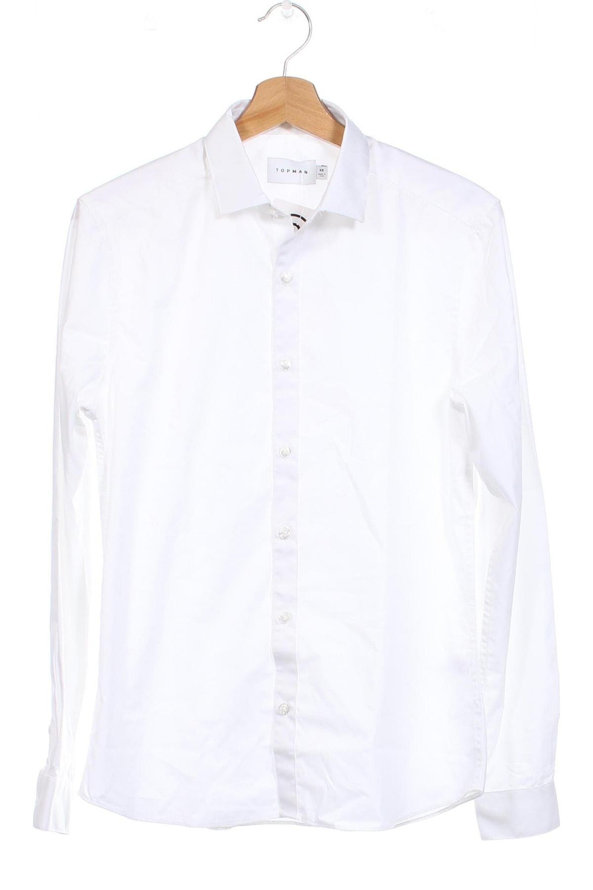 Ανδρικό πουκάμισο Topman, Μέγεθος XS, Χρώμα Λευκό, Τιμή 9,92 €