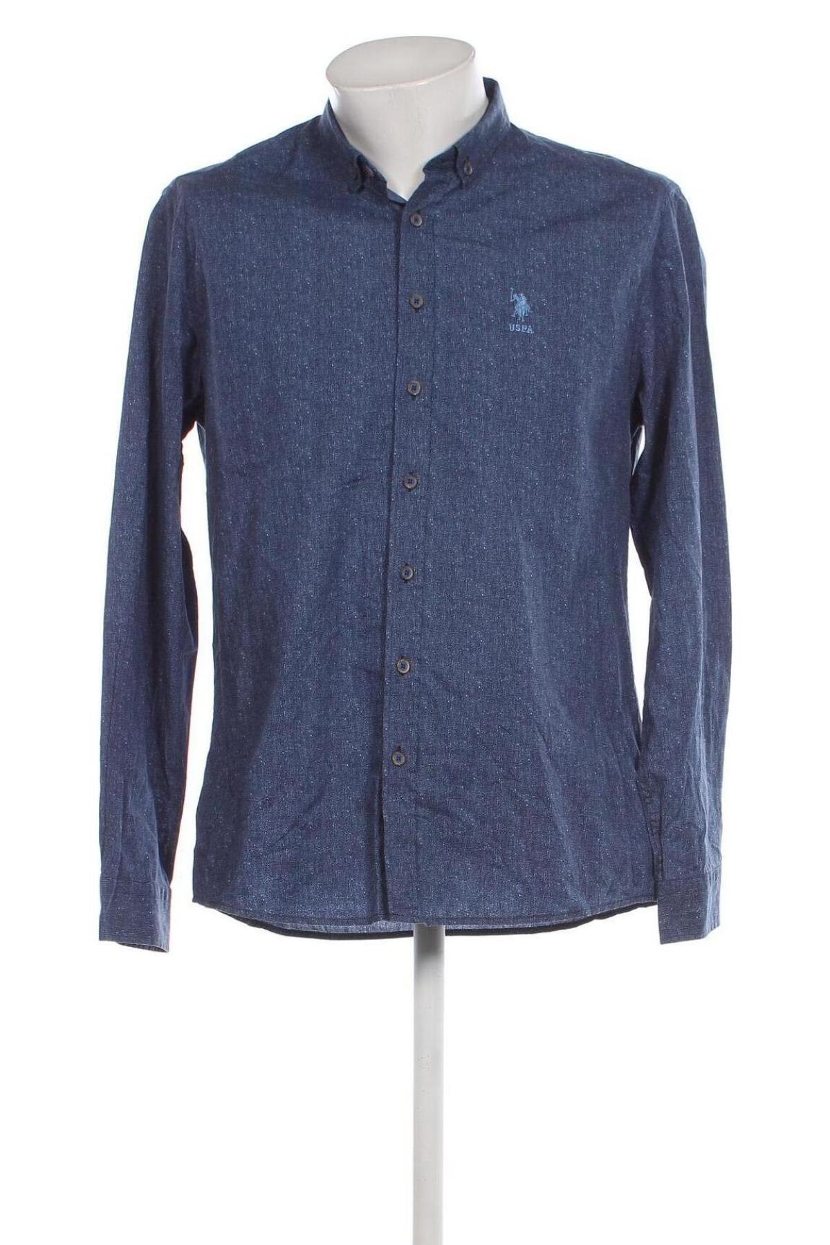 Ανδρικό πουκάμισο U.S. Polo Assn., Μέγεθος L, Χρώμα Μπλέ, Τιμή 30,69 €