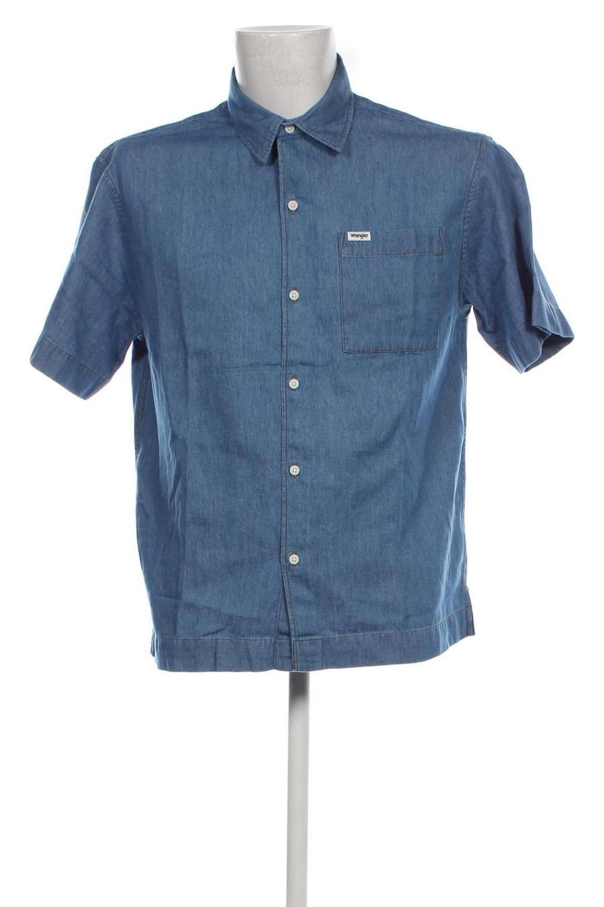 Herrenhemd Wrangler, Größe S, Farbe Blau, Preis 22,27 €