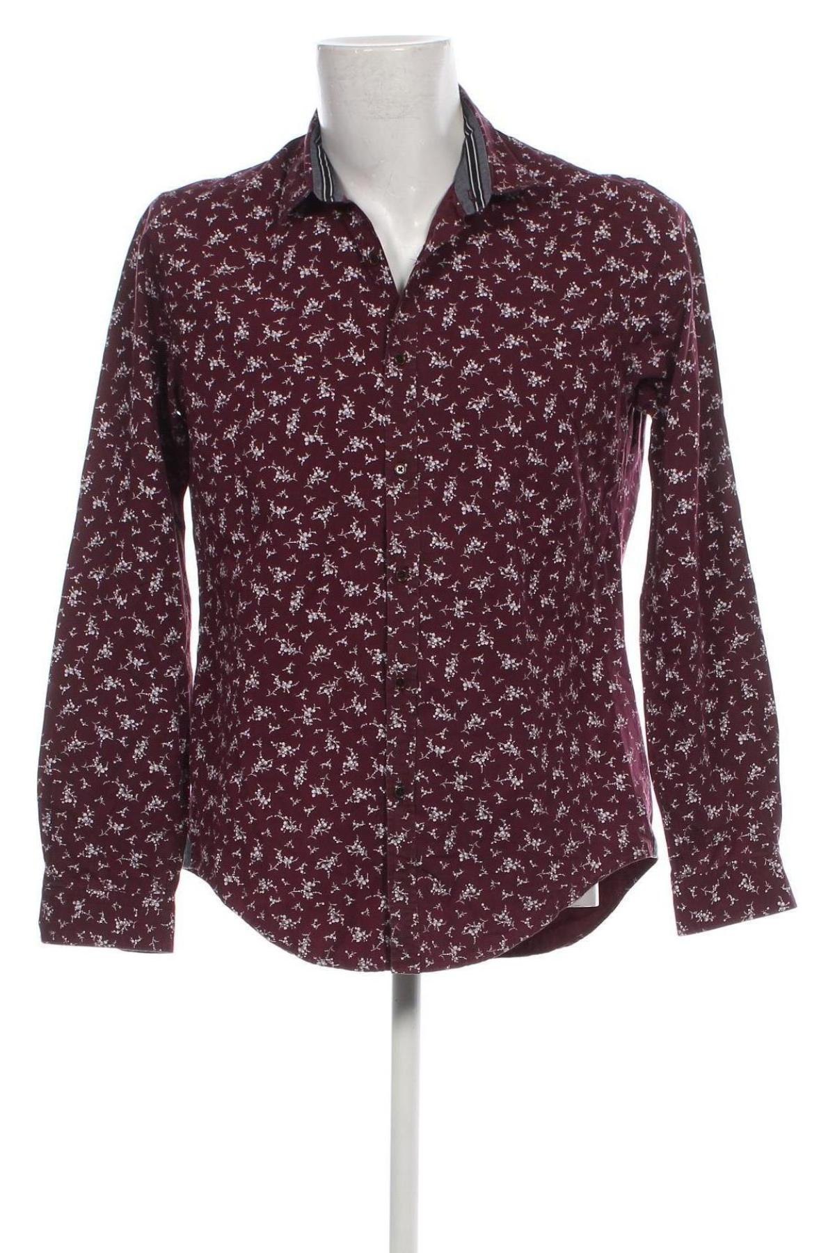 Ανδρικό πουκάμισο Zara Man, Μέγεθος L, Χρώμα Βιολετί, Τιμή 6,94 €