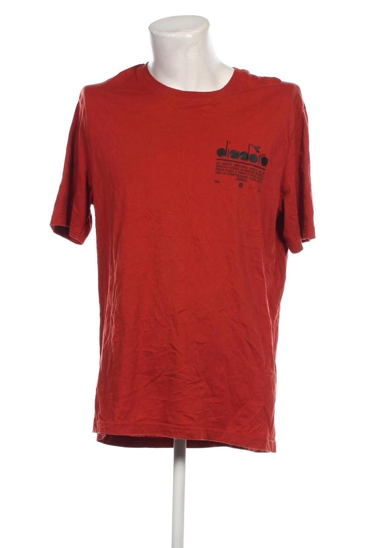 Ανδρικό t-shirt Diadora, Μέγεθος XL, Χρώμα Πορτοκαλί, Τιμή 15,46 €