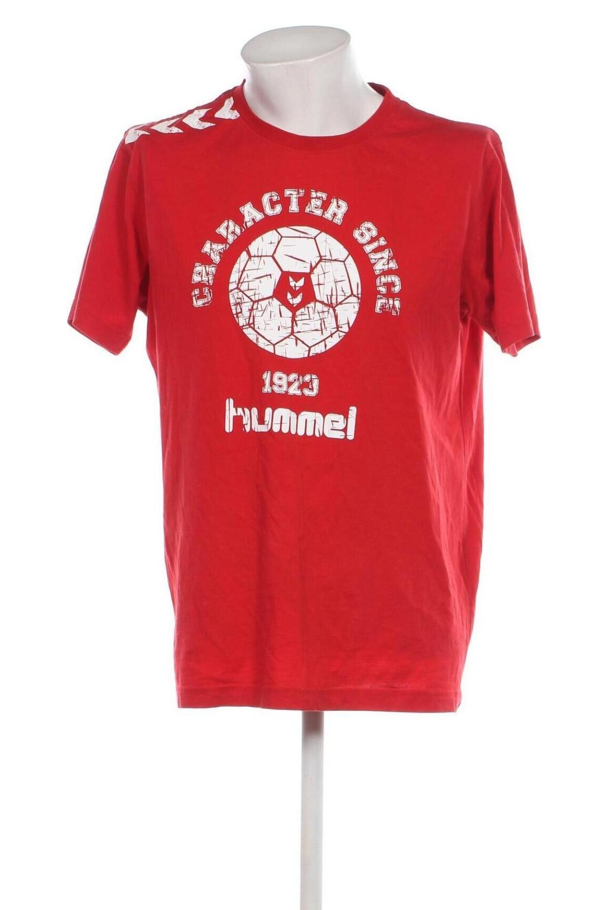 Ανδρικό t-shirt Hummel, Μέγεθος XL, Χρώμα Κόκκινο, Τιμή 13,04 €