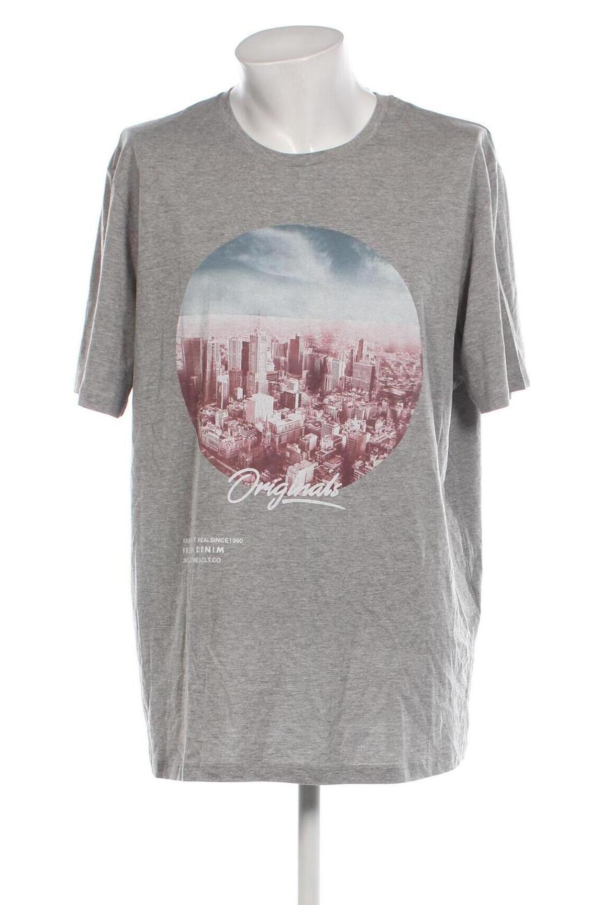 Ανδρικό t-shirt Jack & Jones, Μέγεθος 3XL, Χρώμα Γκρί, Τιμή 23,81 €