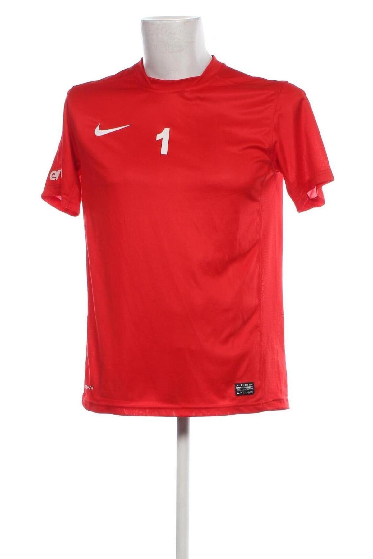 Мъжка тениска Nike, Размер M, Цвят Червен, Цена 21,60 лв.