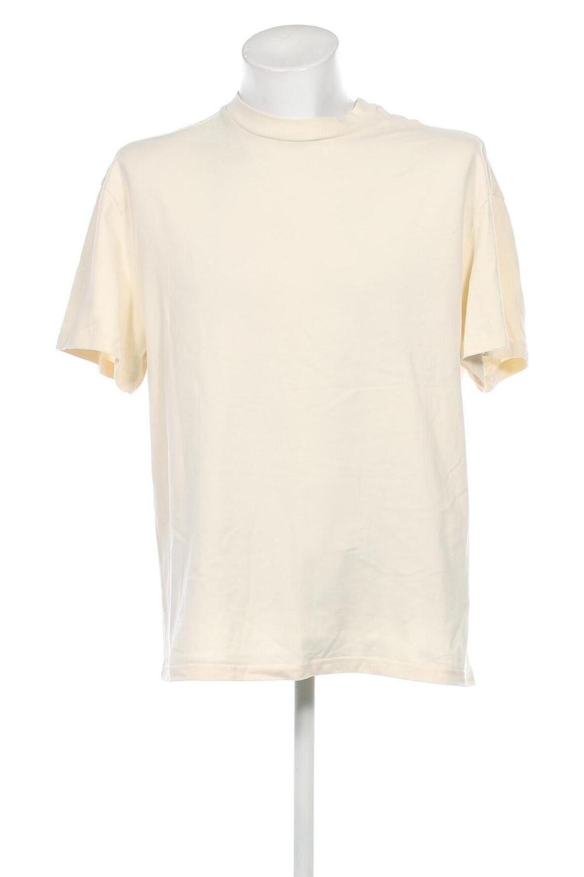 Herren T-Shirt Weekday, Größe S, Farbe Ecru, Preis € 16,49
