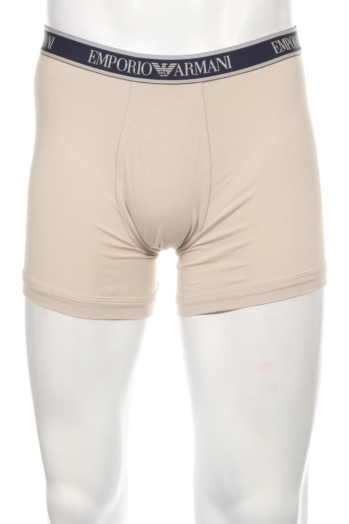 Boxershorts Emporio Armani Underwear, Größe L, Farbe Beige, Preis € 30,41