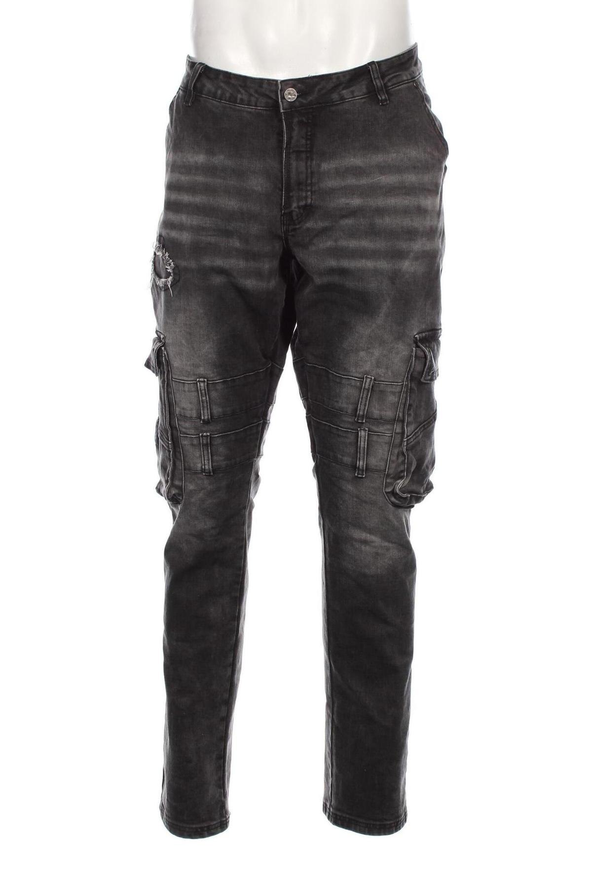 Męskie jeansy Black Premium by EMP Clothing, Rozmiar XL, Kolor Szary, Cena 91,80 zł