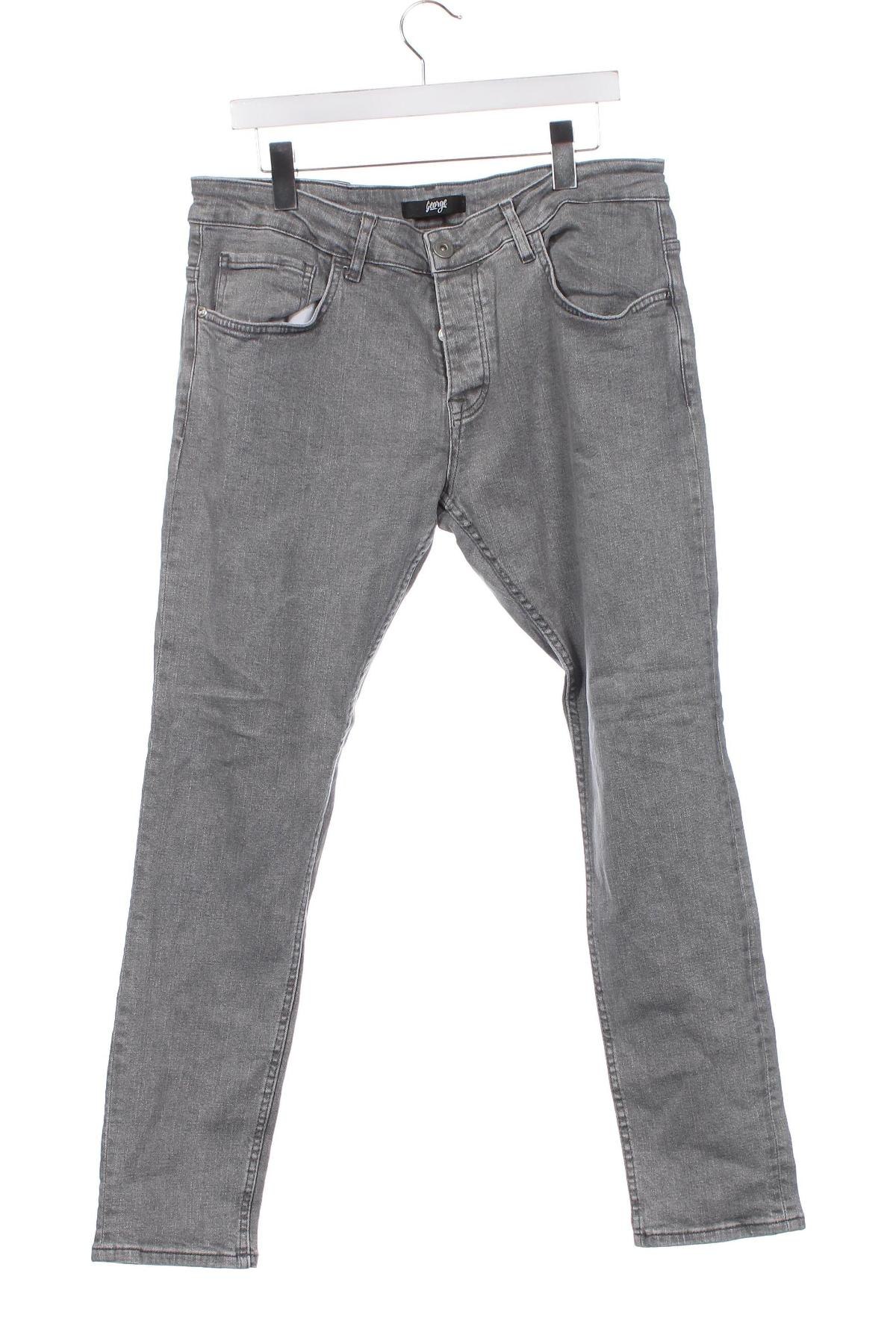 Herren Jeans George, Größe L, Farbe Grau, Preis 8,48 €