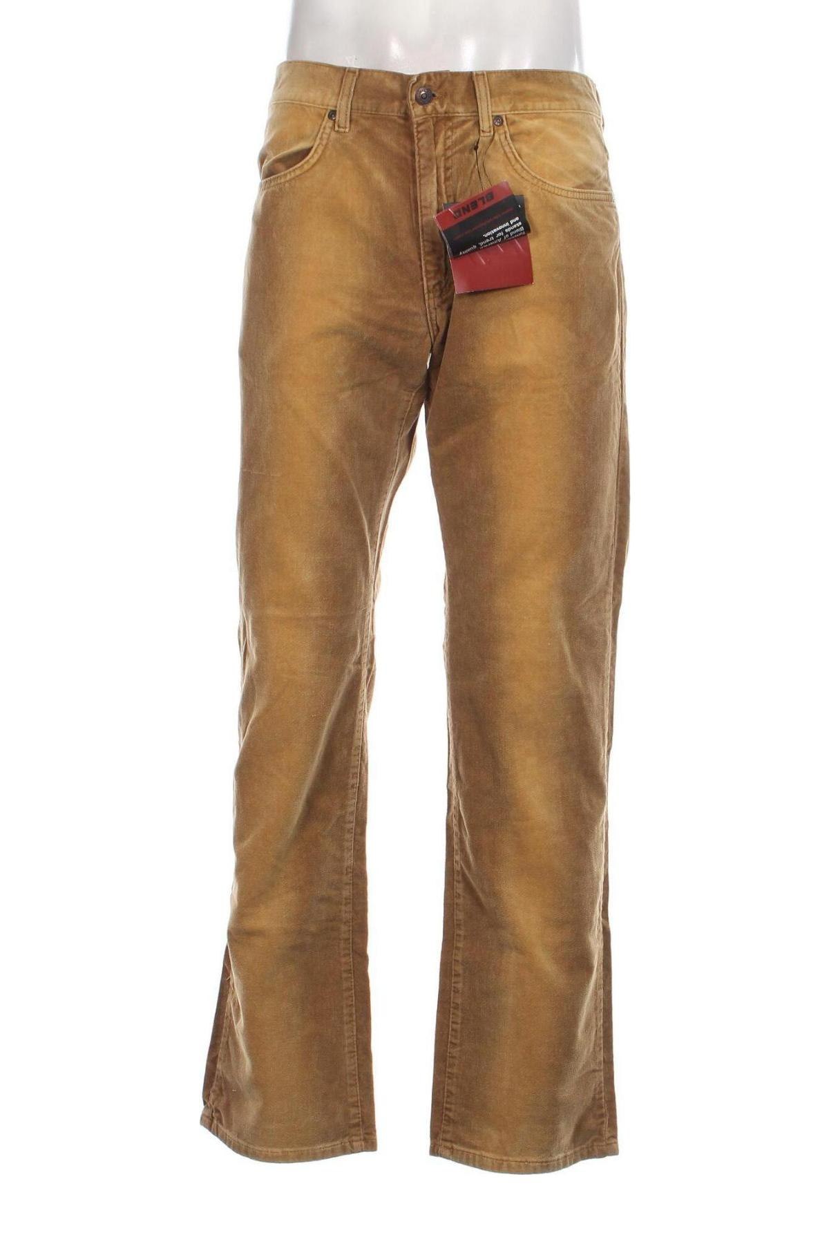 Pantaloni raiați de bărbați Blend, Mărime M, Culoare Maro, Preț 166,23 Lei