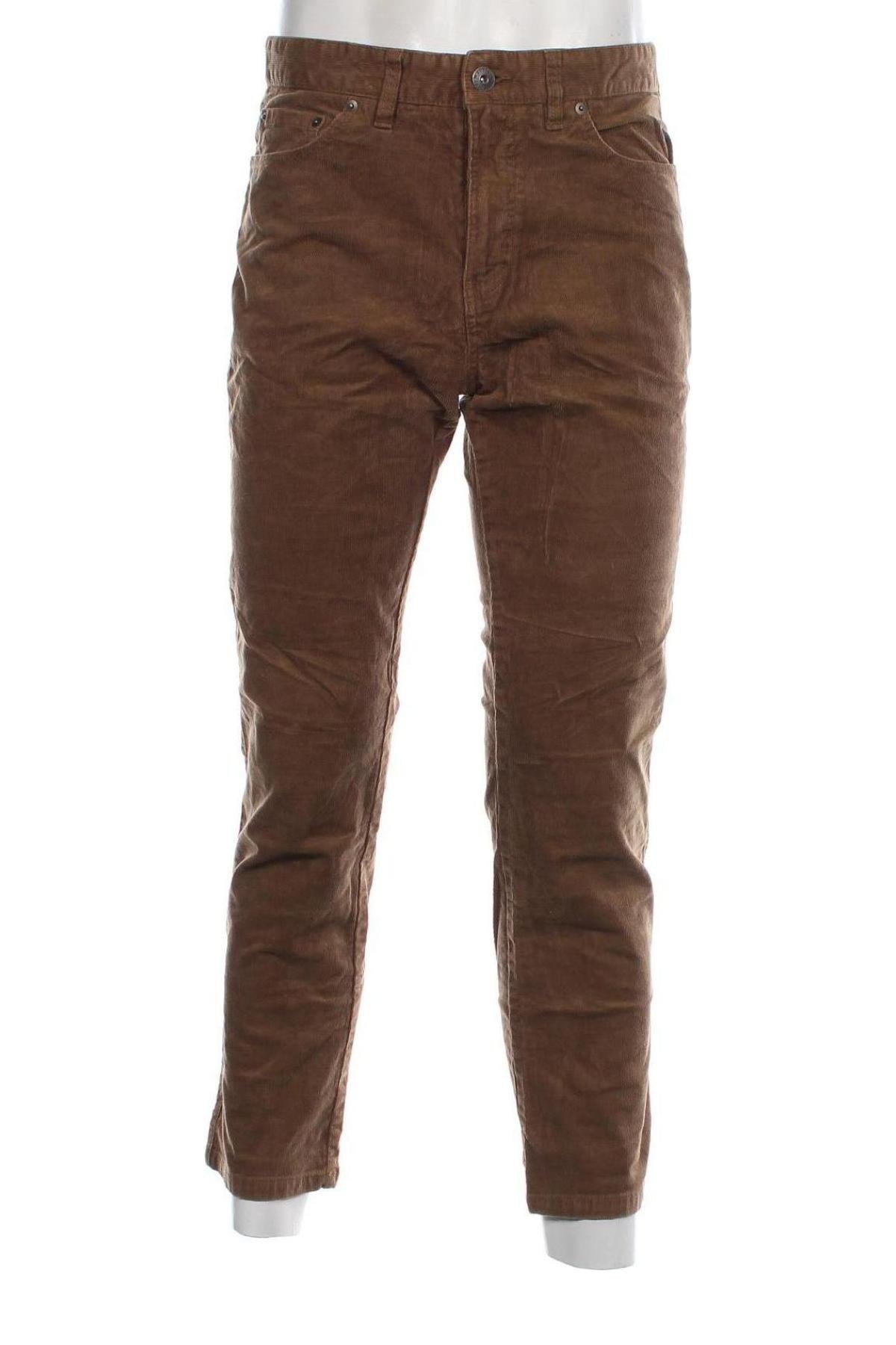 Pantaloni raiați de bărbați F&F, Mărime M, Culoare Maro, Preț 23,85 Lei