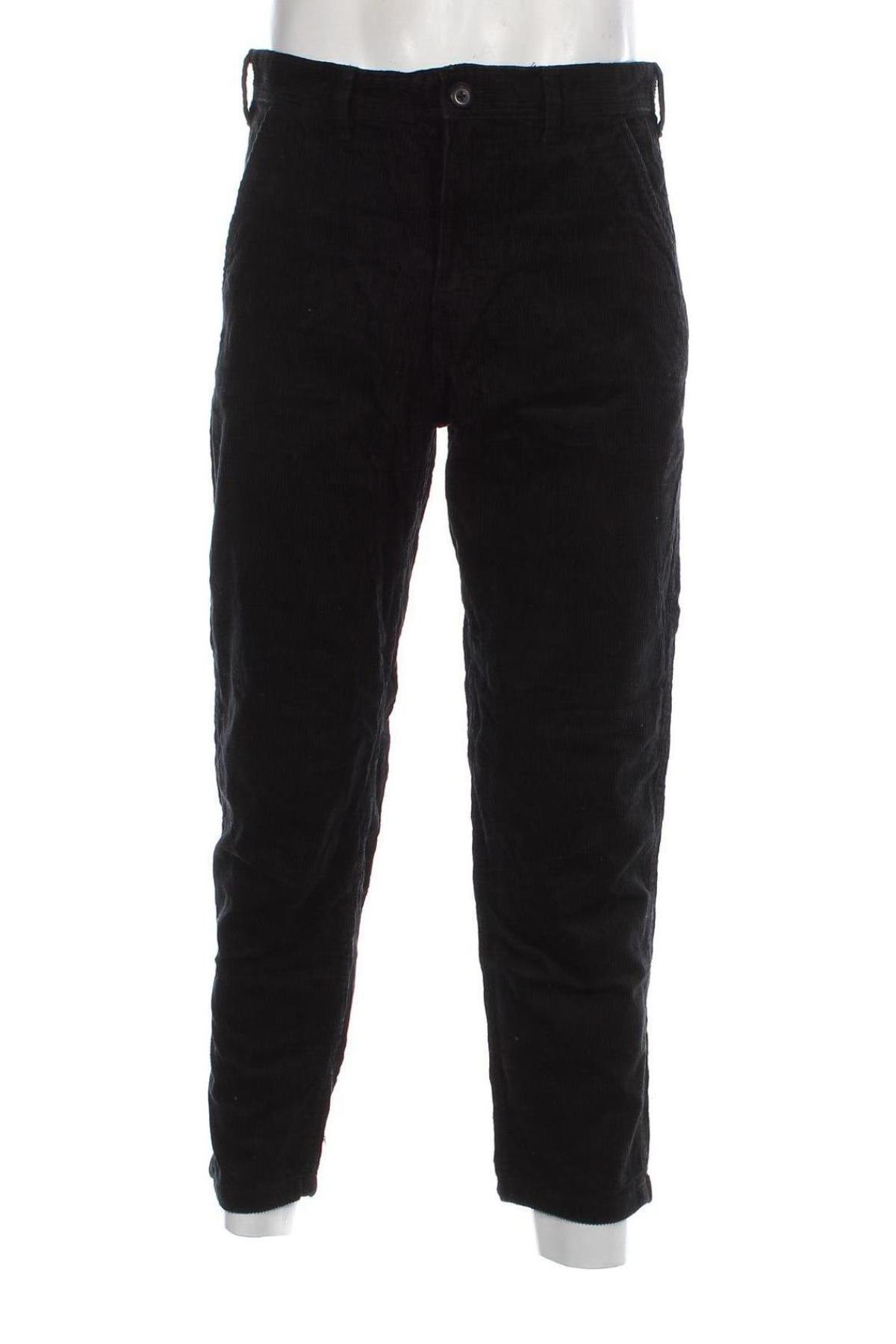 Pantaloni raiați de bărbați H&M, Mărime M, Culoare Negru, Preț 23,85 Lei