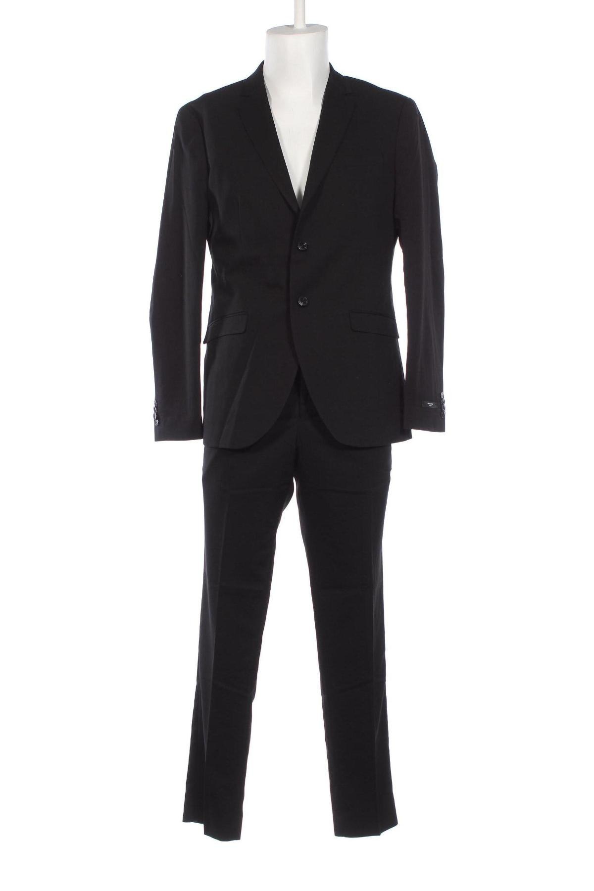 Ανδρικό κοστούμι Jack & Jones, Μέγεθος L, Χρώμα Μαύρο, Τιμή 116,11 €
