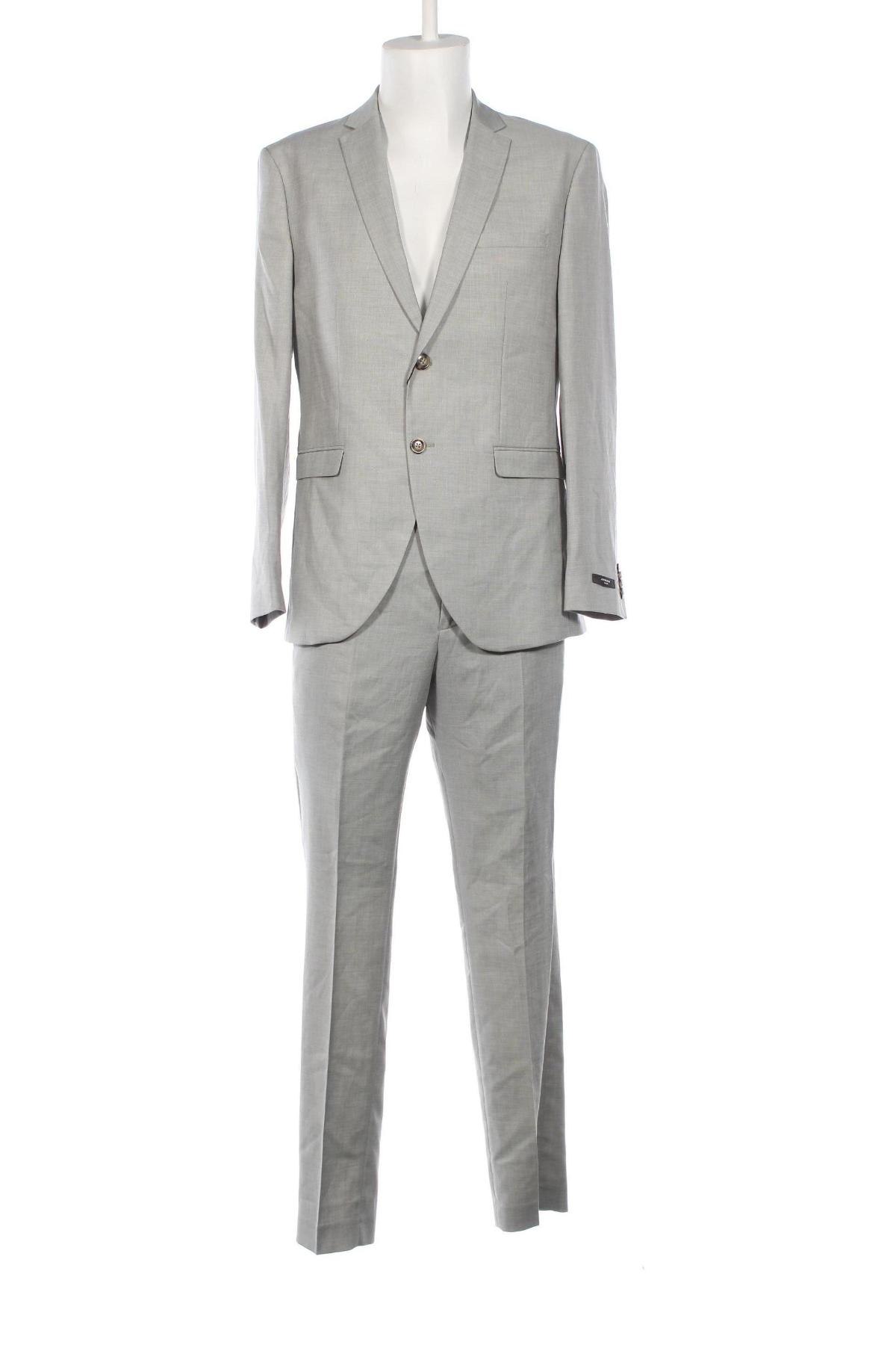 Ανδρικό κοστούμι Jack & Jones PREMIUM, Μέγεθος L, Χρώμα Γκρί, Τιμή 86,75 €
